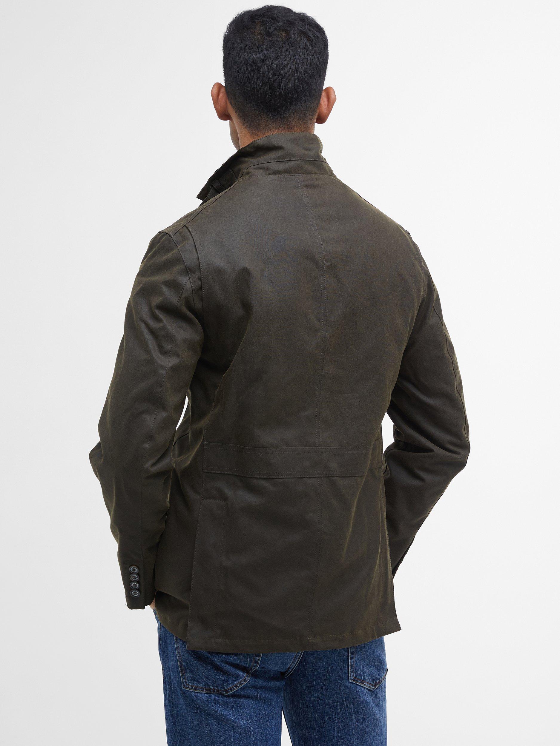 Product image 2 of 11, which shows Barbour Lutz Waxed Cotton Jacket, Olive, XXL