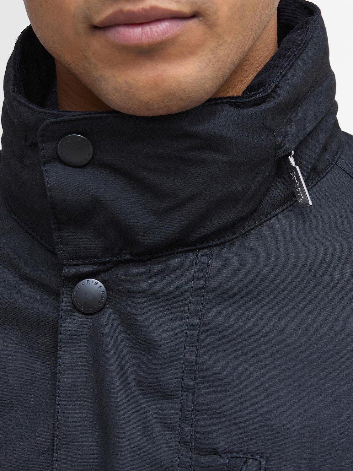Product image 11 of 11, which shows Barbour Sapper Waxed Cotton Jacket, Black/Classic, XXL
