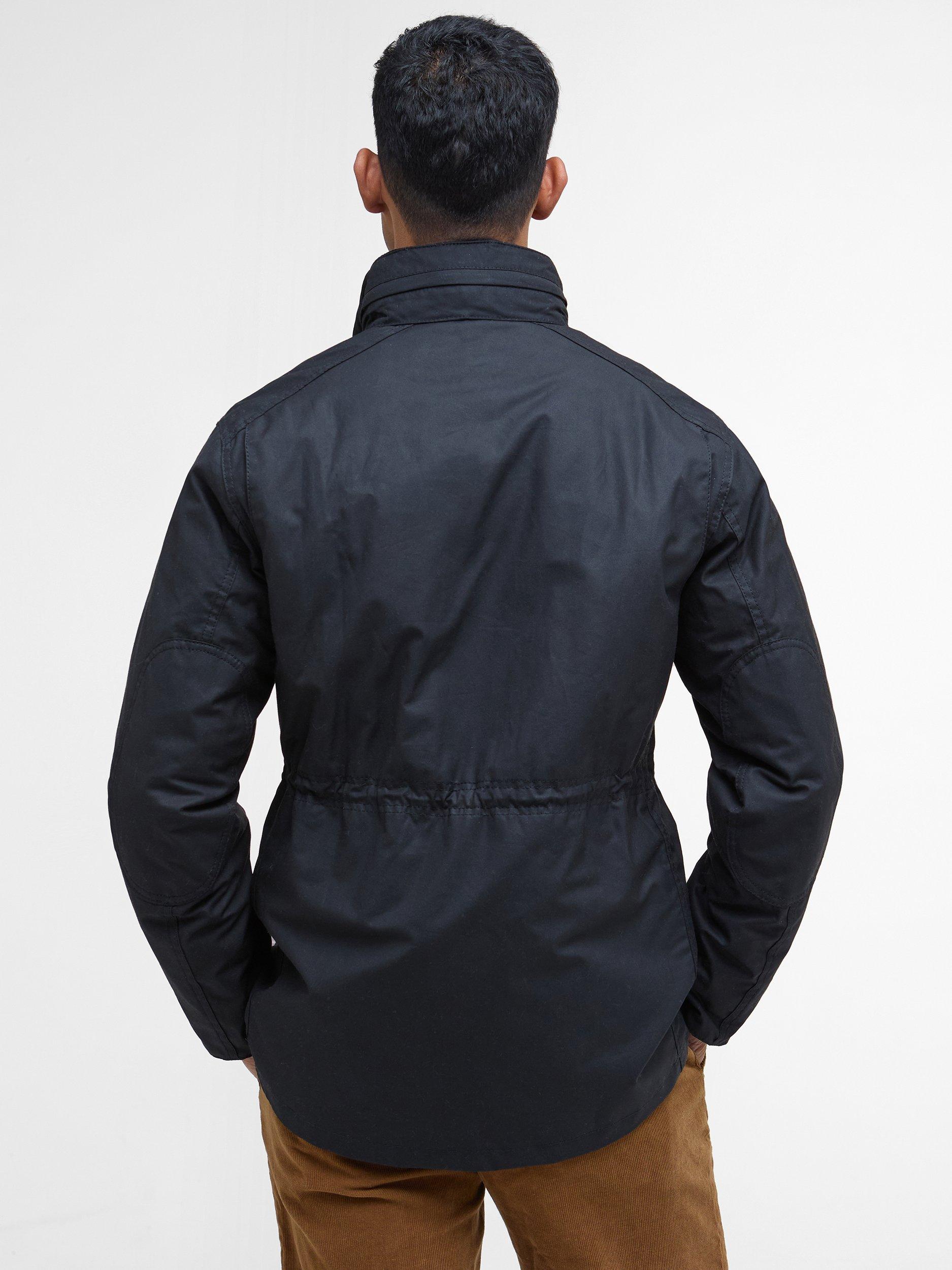 Product image 2 of 11, which shows Barbour Sapper Waxed Cotton Jacket, Black/Classic, XXL
