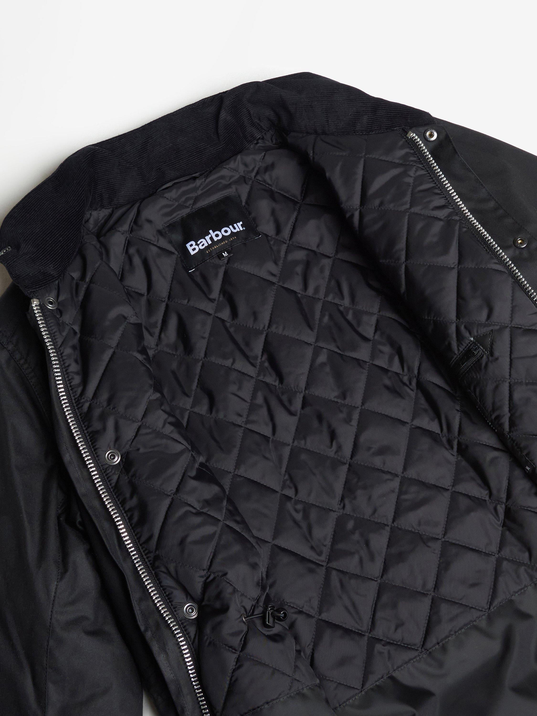 Product image 9 of 11, which shows Barbour Sapper Waxed Cotton Jacket, Black/Classic, XXL