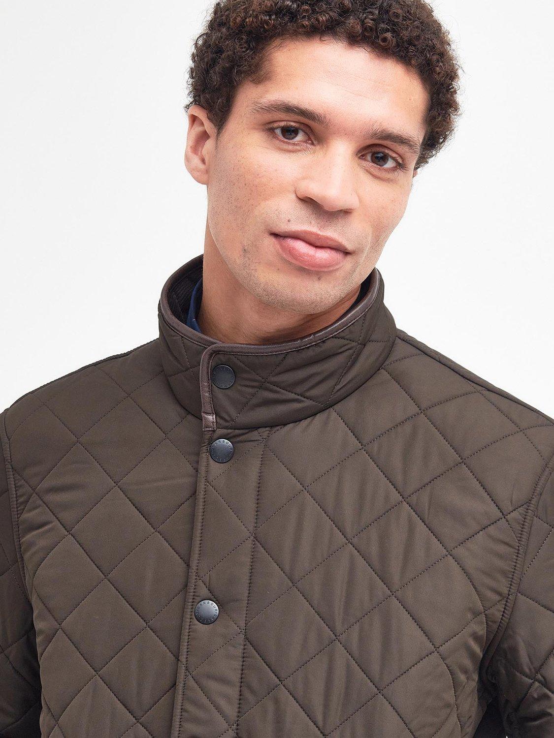 Product image 3 of 7, which shows Barbour Powell Quilted Chelsea Jacket, Olive, L