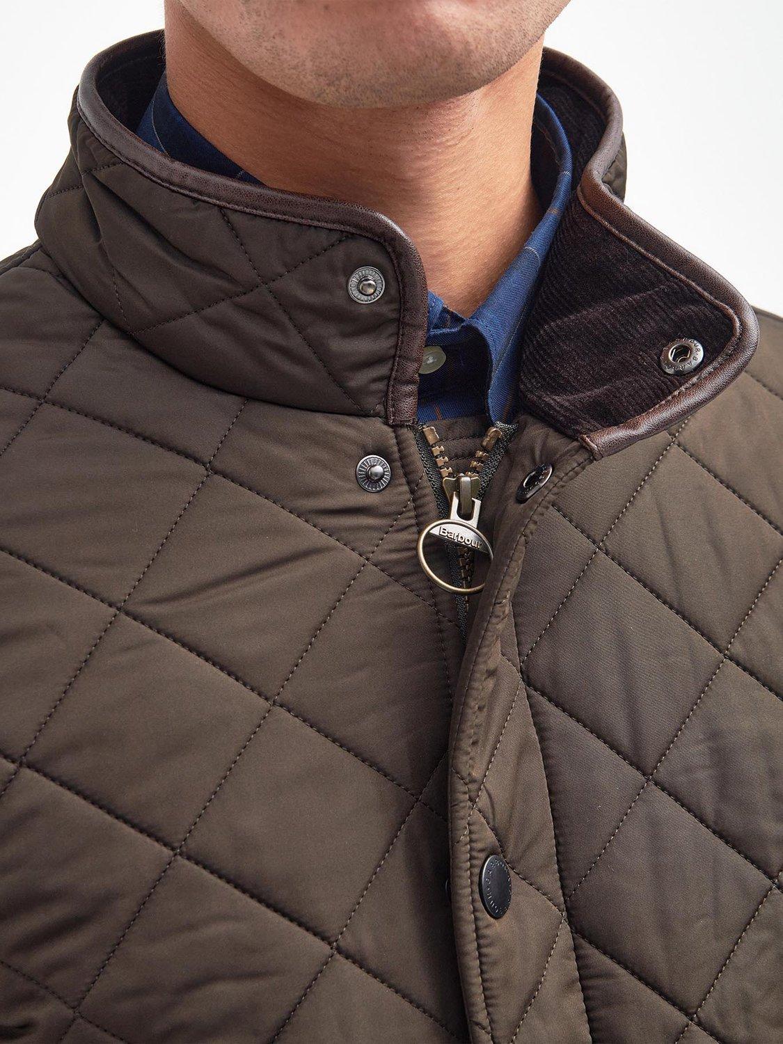 Product image 4 of 7, which shows Barbour Powell Quilted Chelsea Jacket, Olive, L