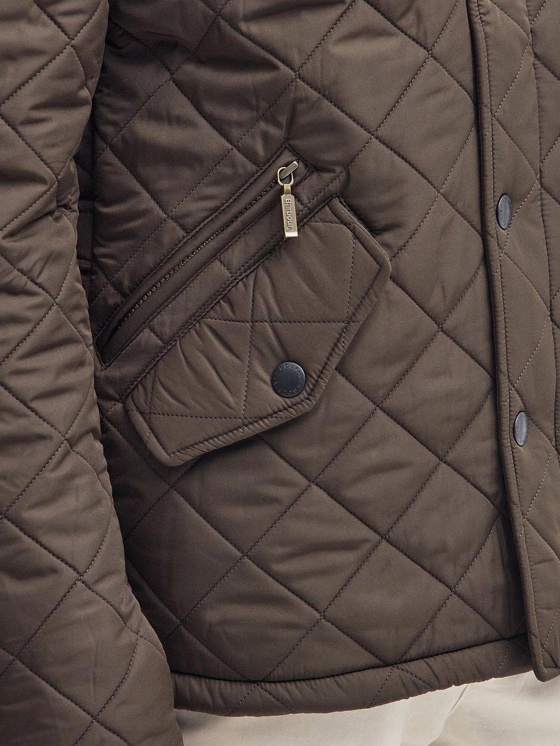 Product image 5 of 7, which shows Barbour Powell Quilted Chelsea Jacket, Olive, L