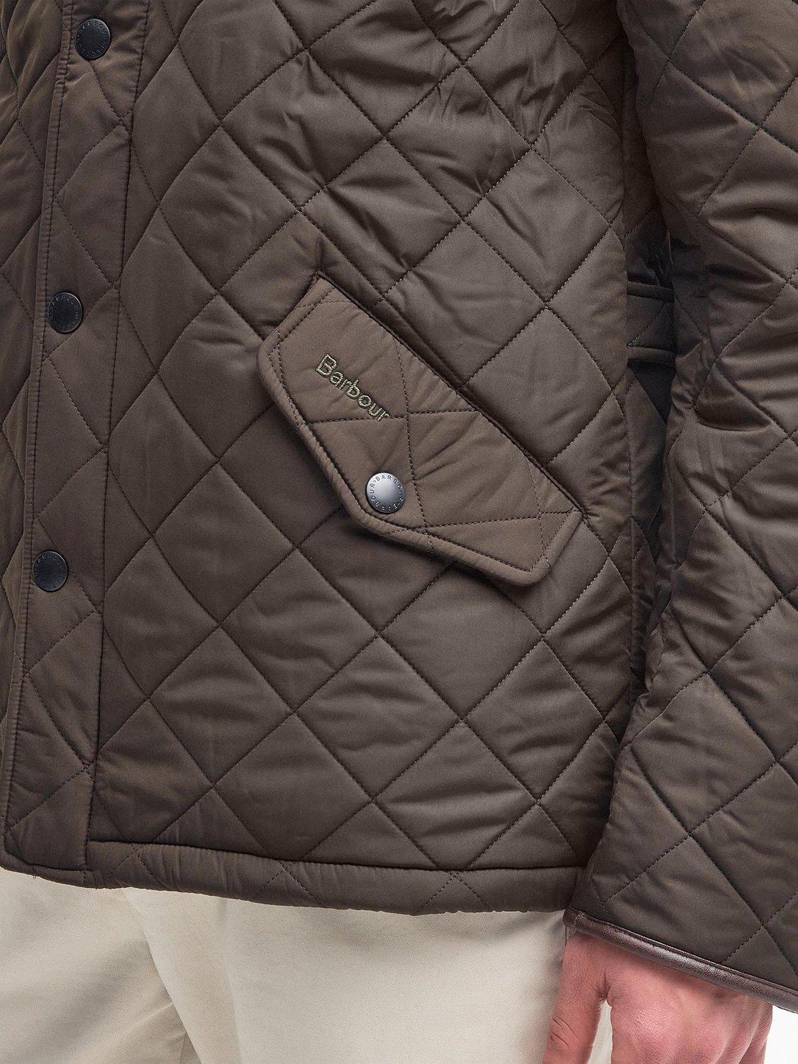 Product image 6 of 7, which shows Barbour Powell Quilted Chelsea Jacket, Olive, L