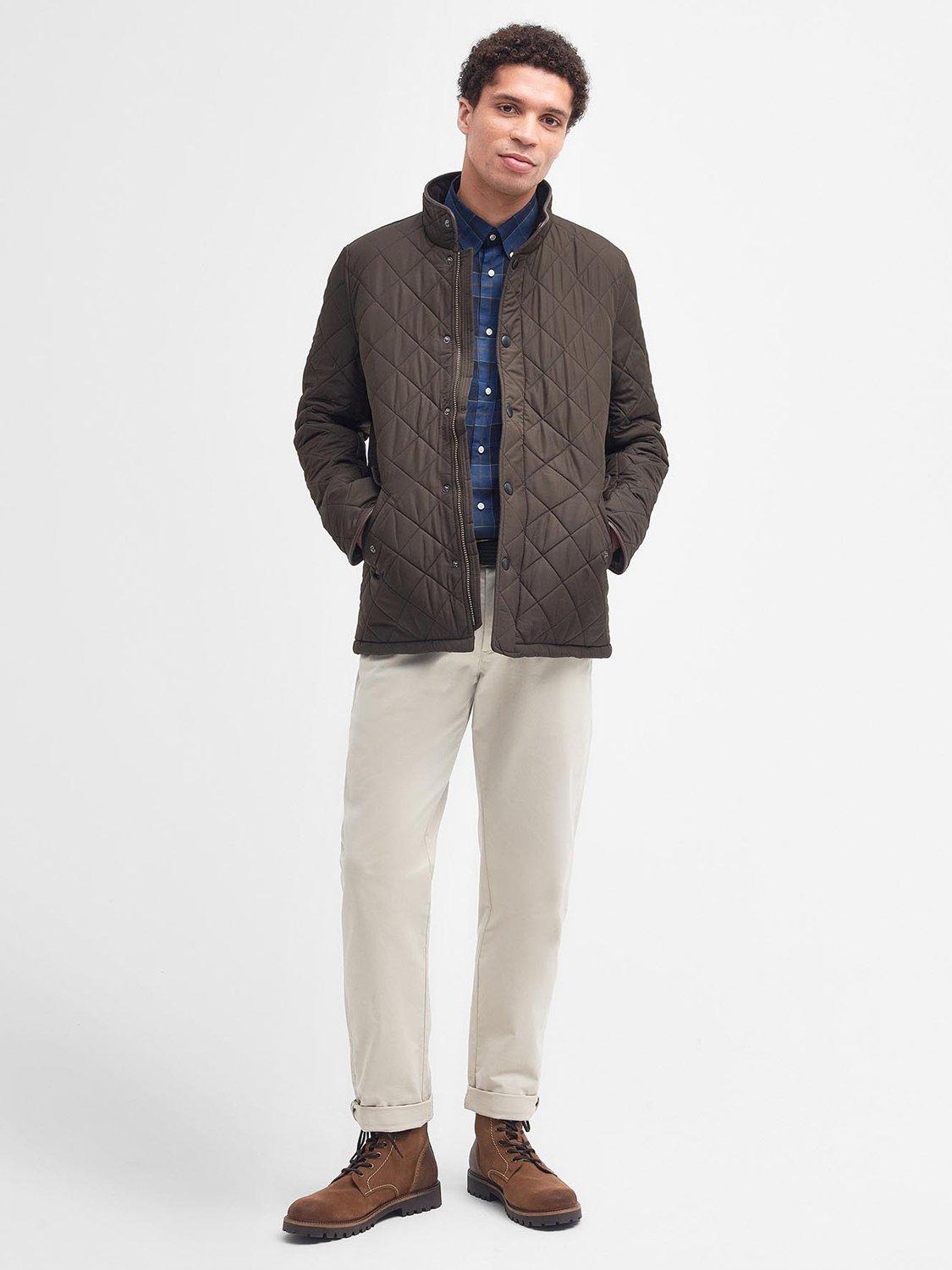 Product image 7 of 7, which shows Barbour Powell Quilted Chelsea Jacket, Olive, L