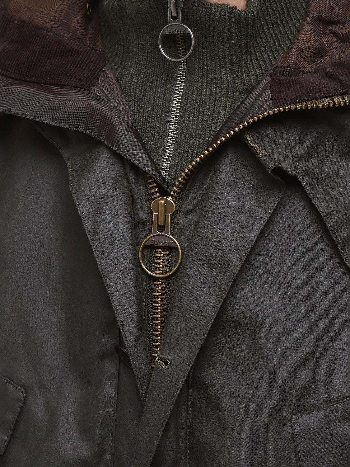 Product image 3 of 6, which shows Barbour Re-Engineered Endurance Mountain Waxed Cotton Parka, Olive, XXL