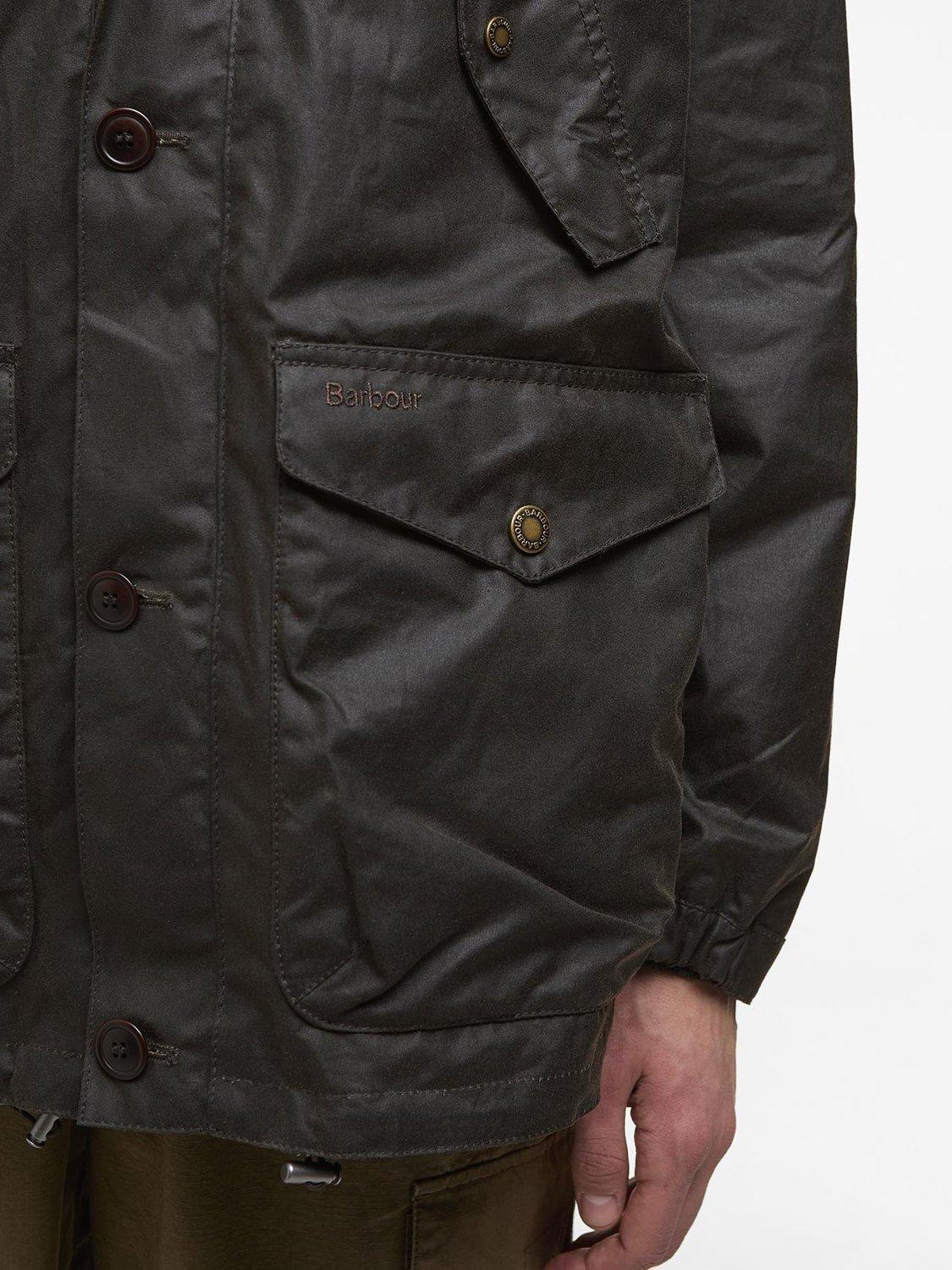Product image 6 of 6, which shows Barbour Re-Engineered Endurance Mountain Waxed Cotton Parka, Olive, XXL