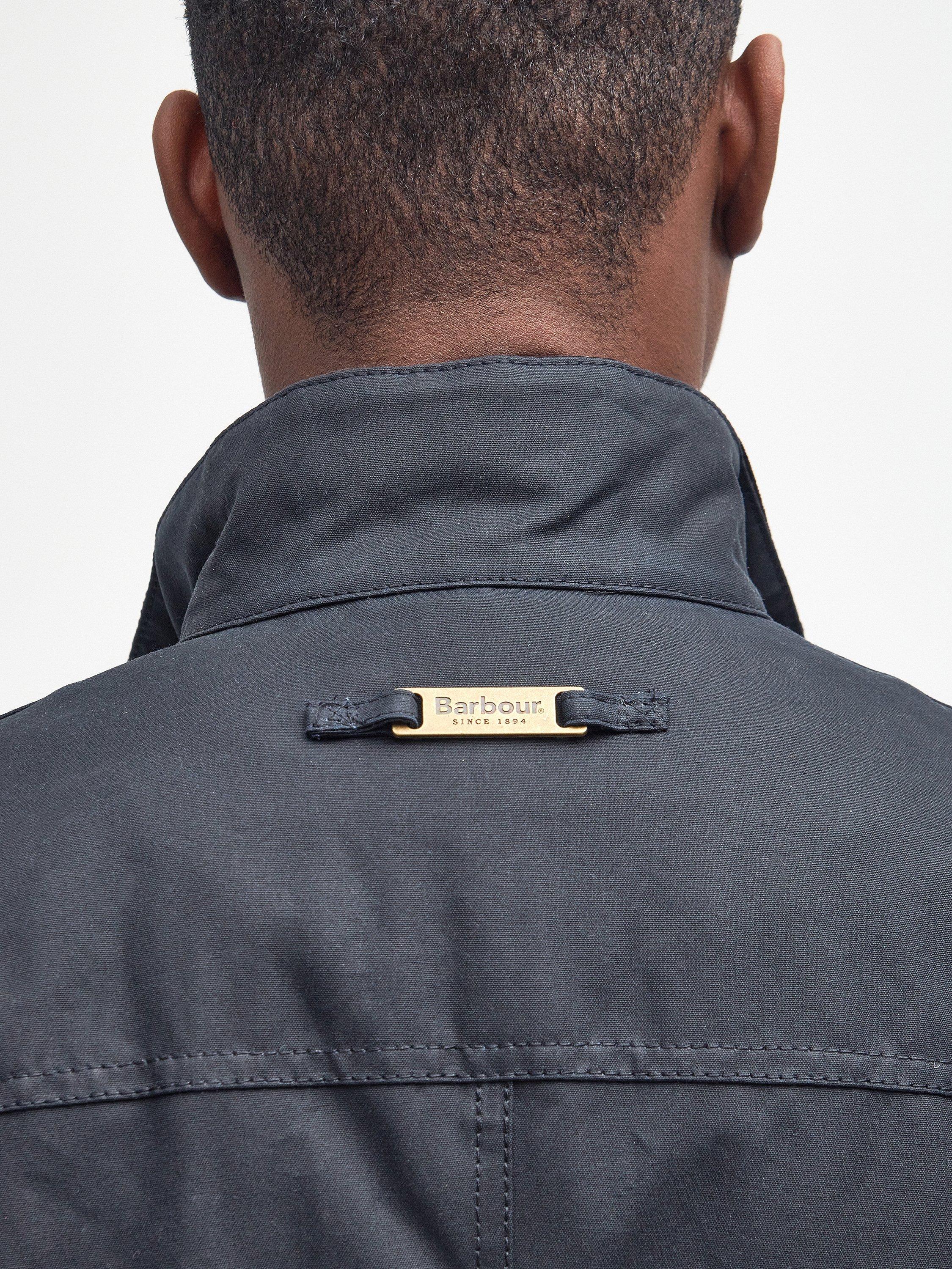 Product image 8 of 10, which shows Barbour Ogston Waxed Cotton Jacket, Navy, XL