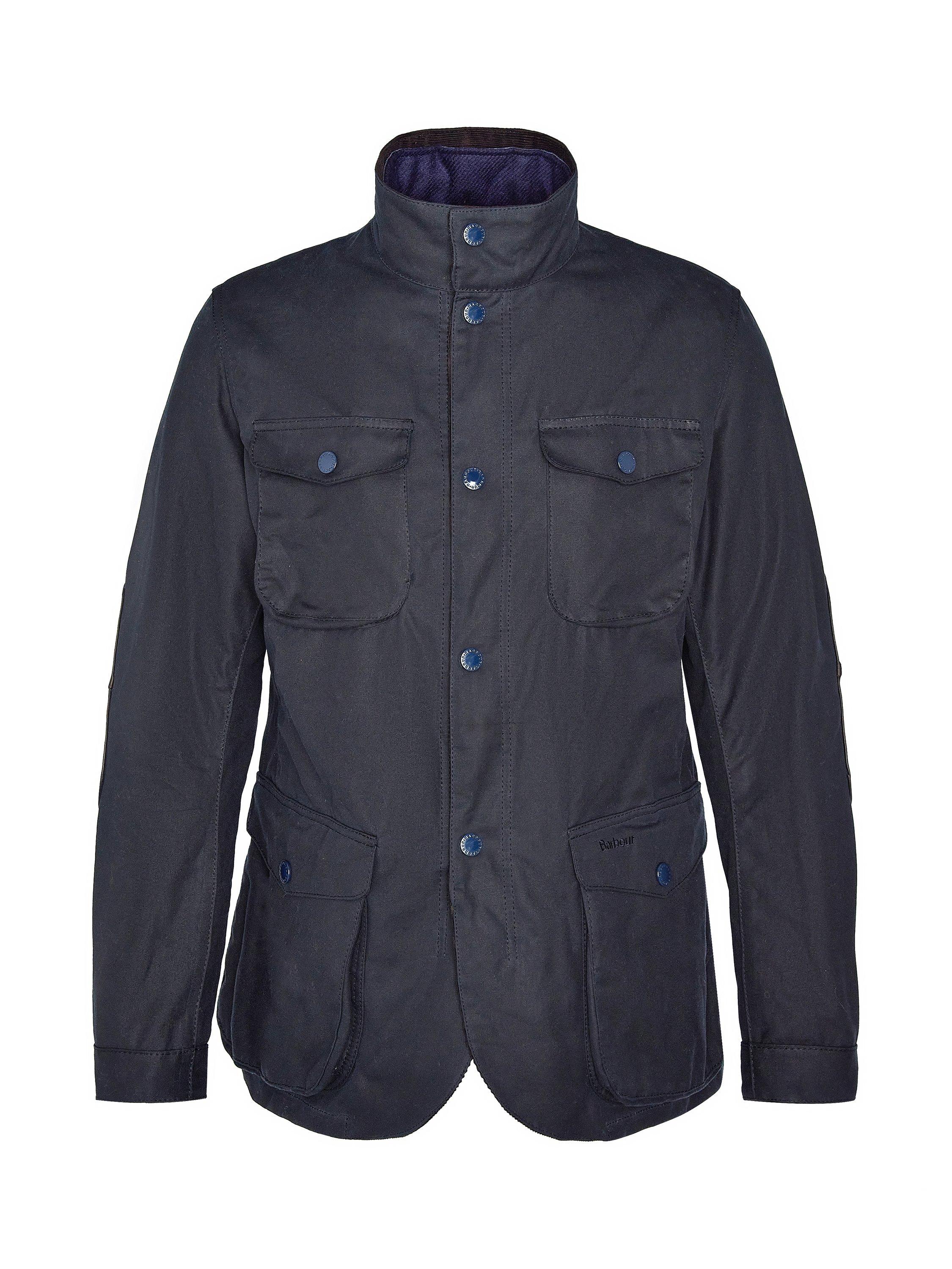 Product image 9 of 10, which shows Barbour Ogston Waxed Cotton Jacket, Navy, XL