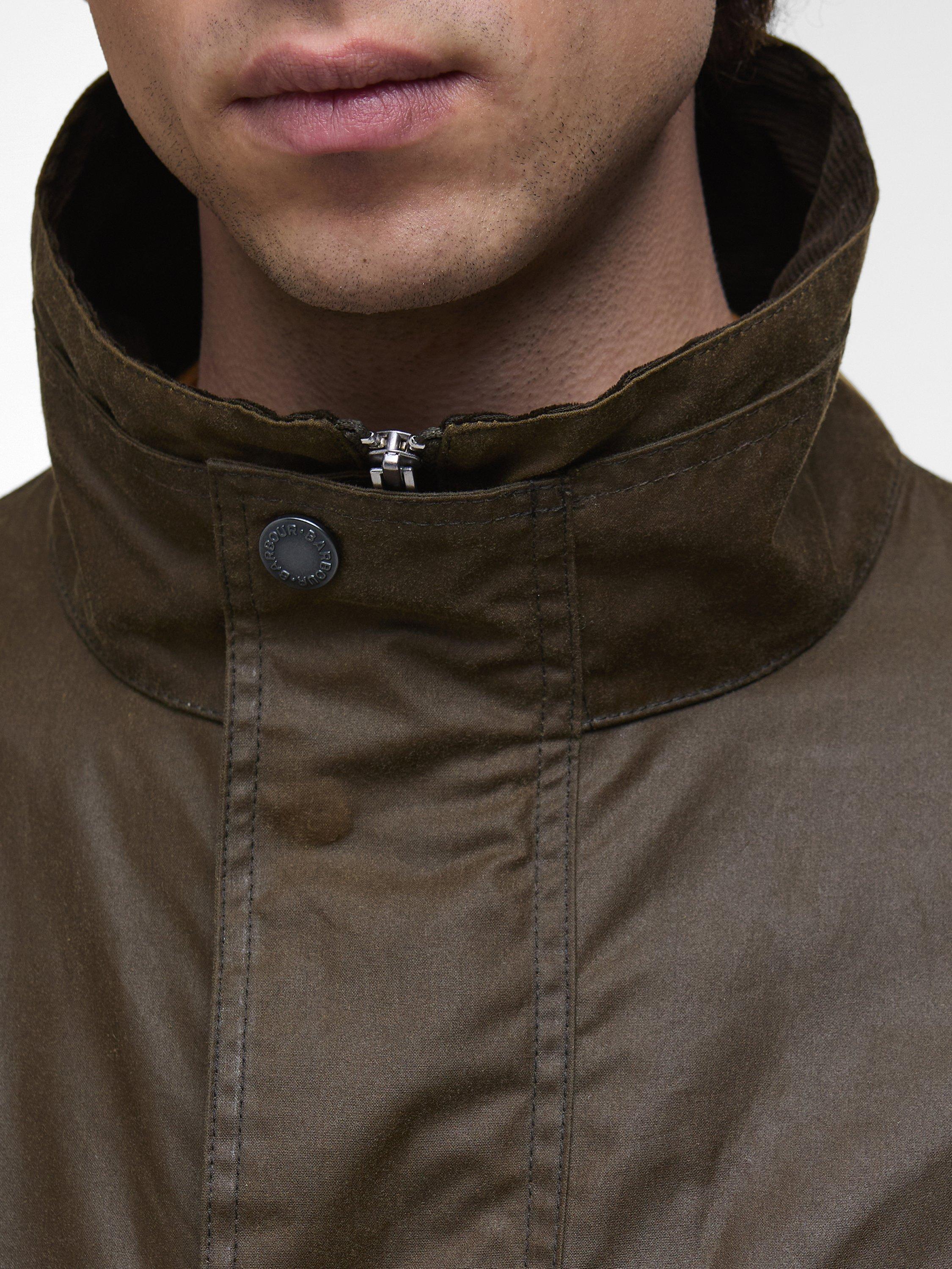 Product image 4 of 9, which shows Barbour Re-Engineered Utility Bedale Waxed Jacket, Beech, L