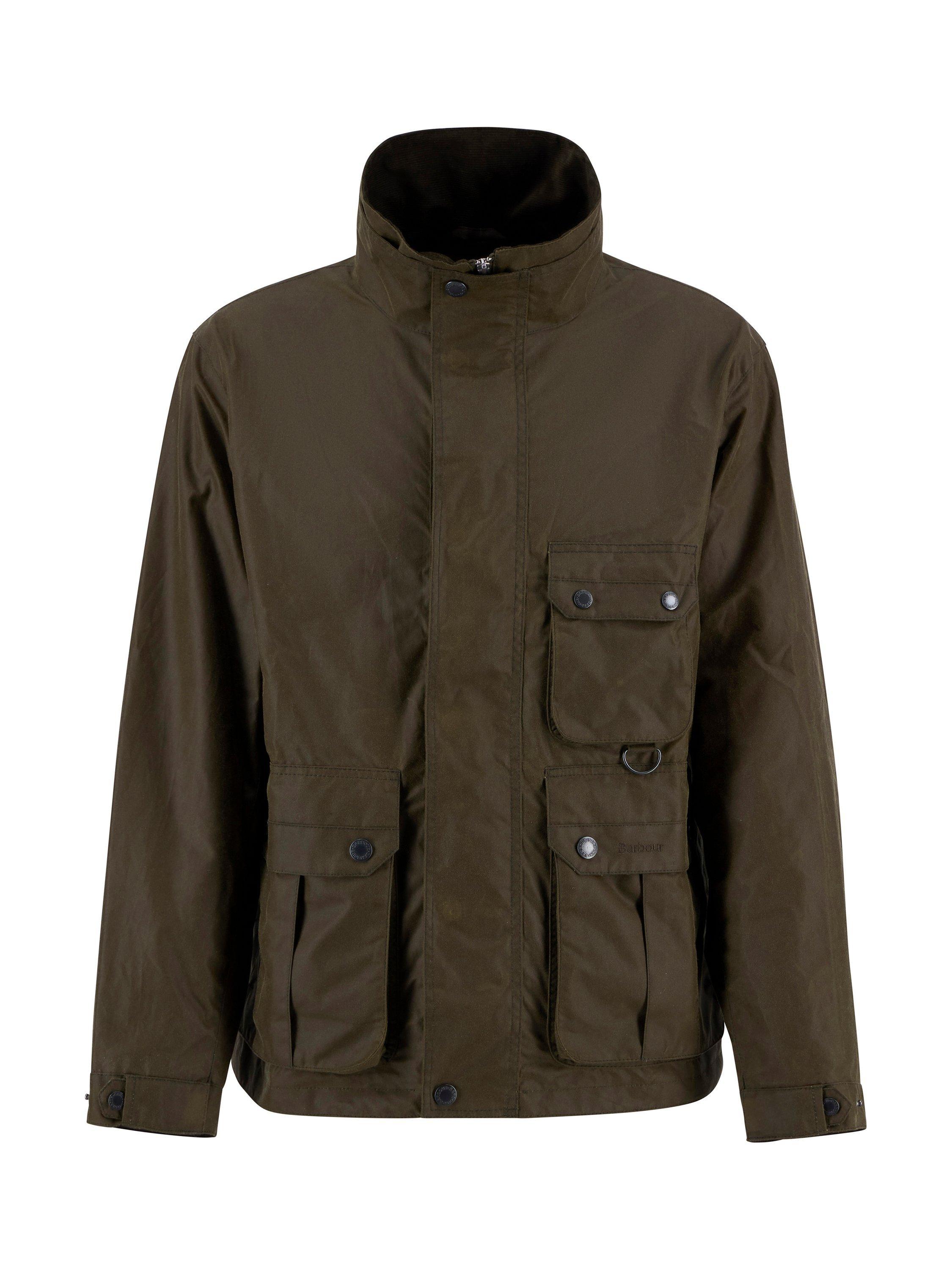 Product image 9 of 9, which shows Barbour Re-Engineered Utility Bedale Waxed Jacket, Beech, L
