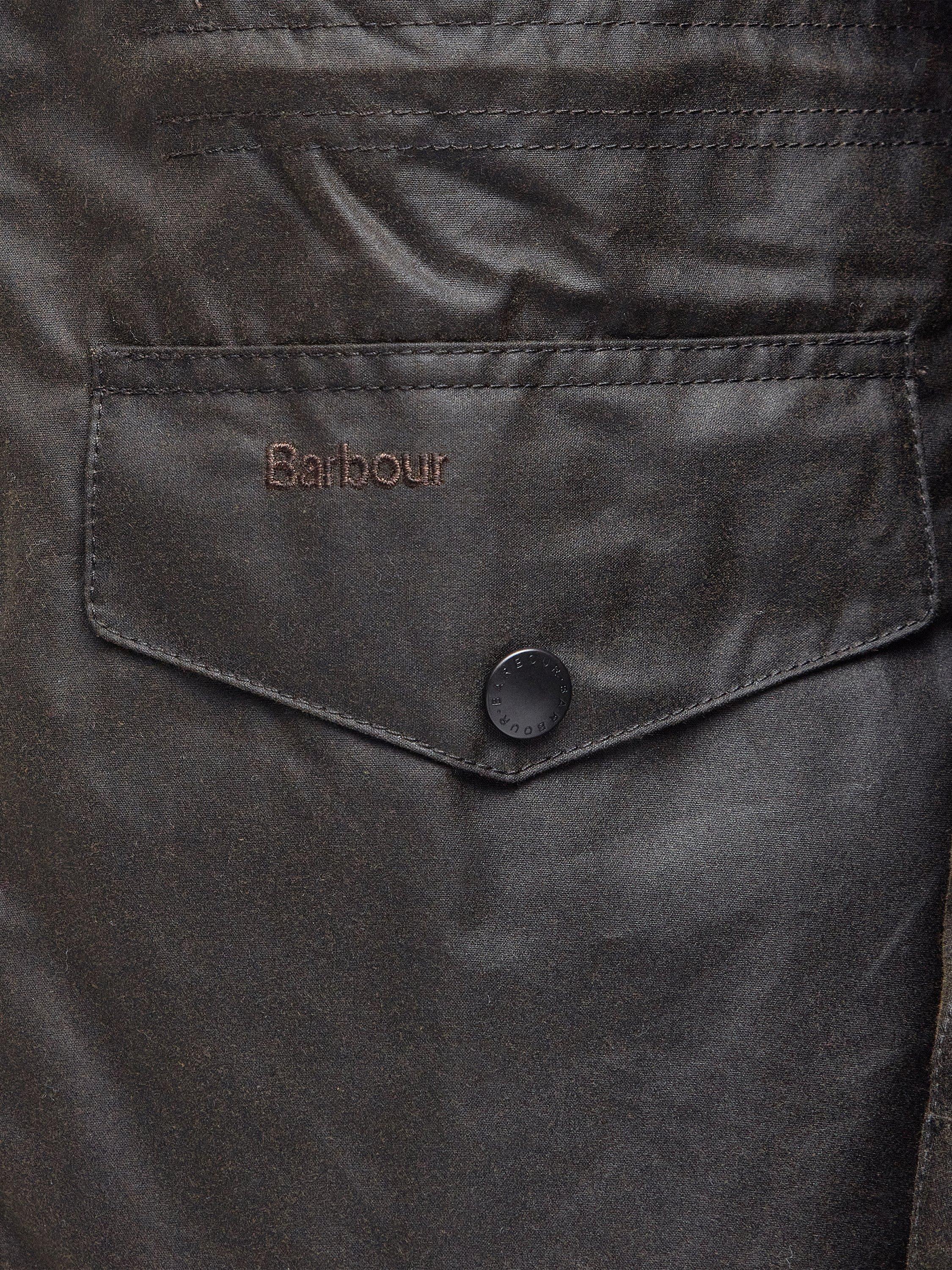 Product image 11 of 11, which shows Barbour Sapper Waxed Cotton Jacket, Olive/Classic, S