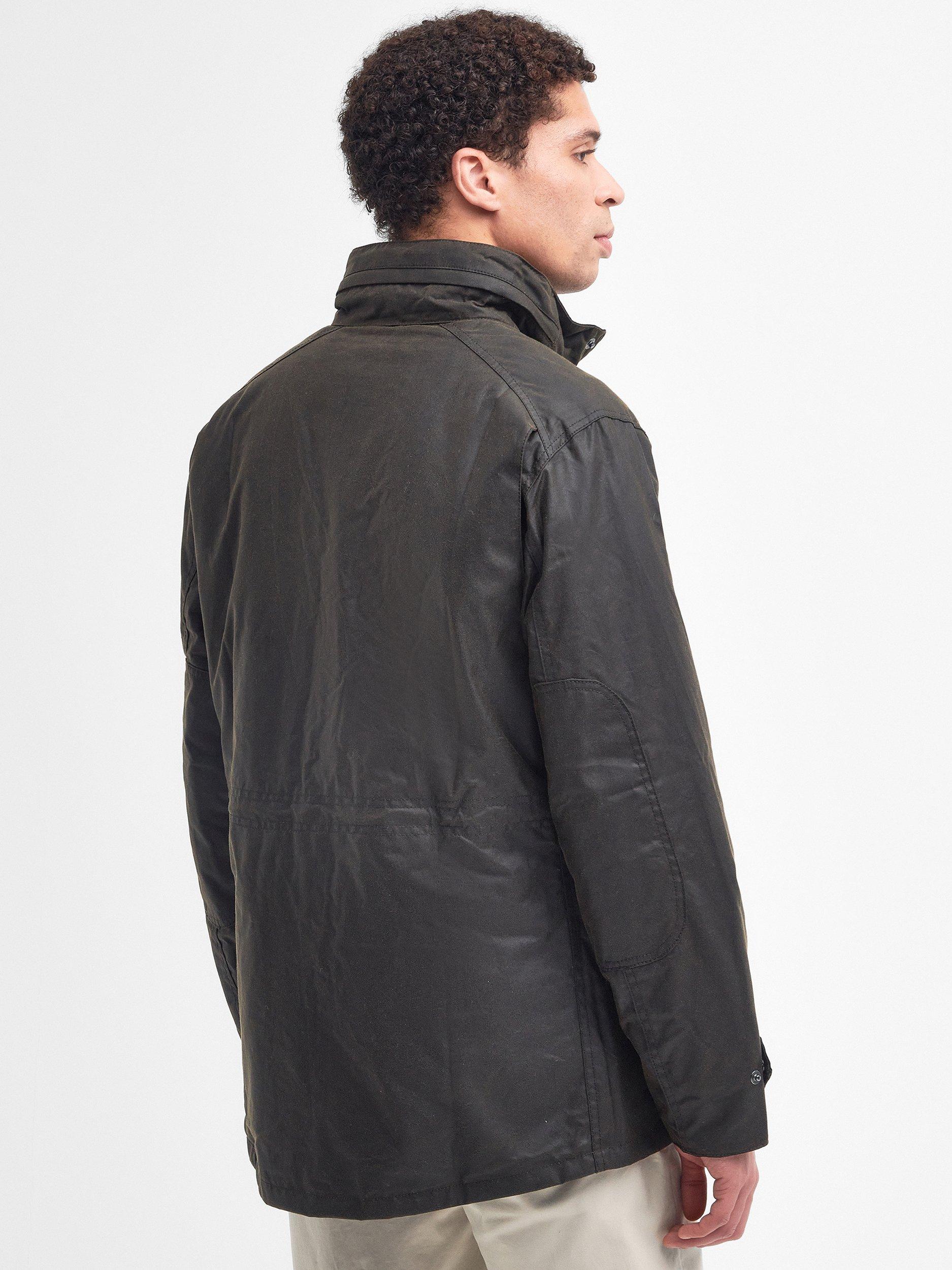 Product image 2 of 11, which shows Barbour Sapper Waxed Cotton Jacket, Olive/Classic, S