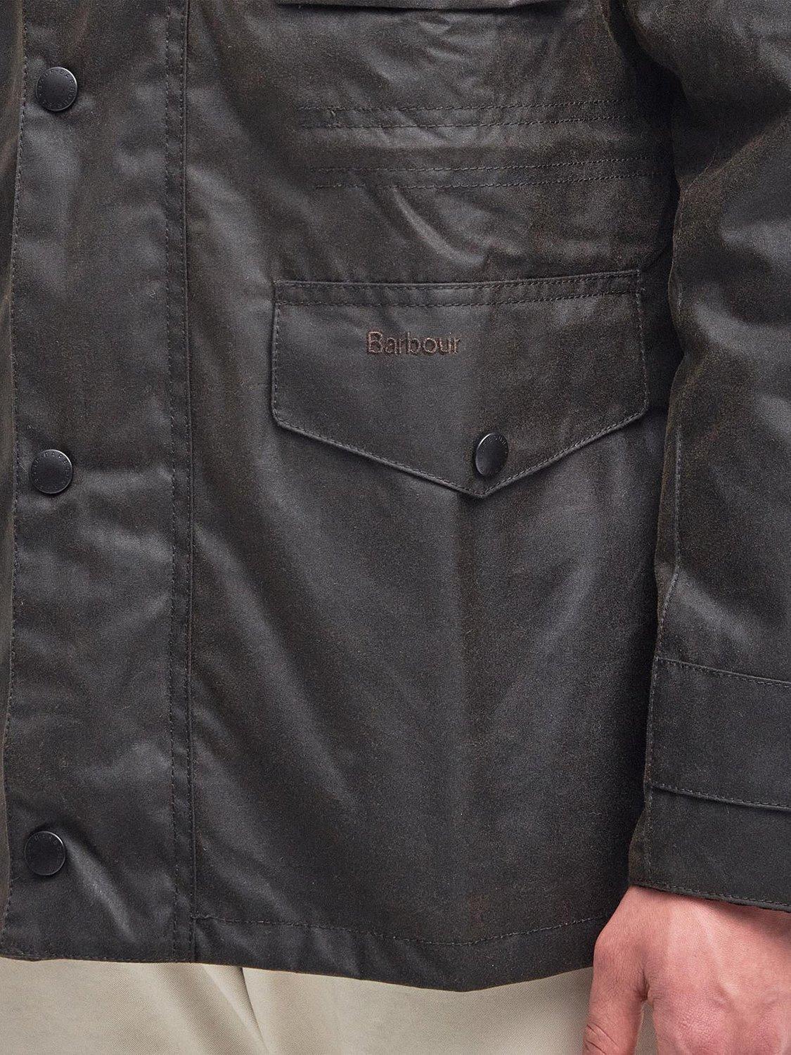 Product image 6 of 11, which shows Barbour Sapper Waxed Cotton Jacket, Olive/Classic, S