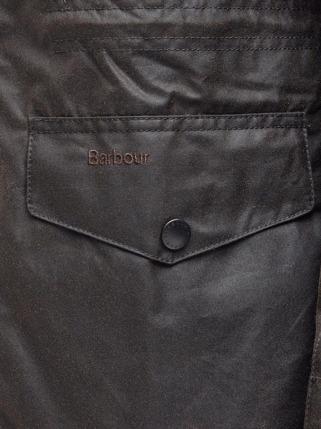 Product image 8 of 11, which shows Barbour Sapper Waxed Cotton Jacket, Olive/Classic, S