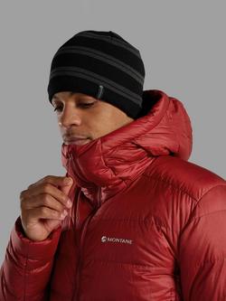 Montane Jack Striped Merino Wool Blend Beanie - view 2, Black