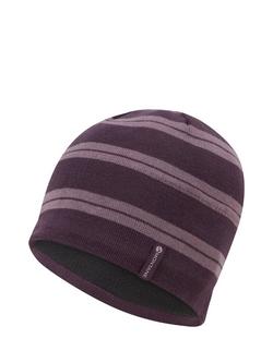 Montane Jack Striped Merino Wool Blend Beanie, Mulberry