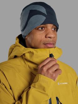 Montane Jango Logo Merino Wool Blend Beanie - view 2, Eclipse Blue