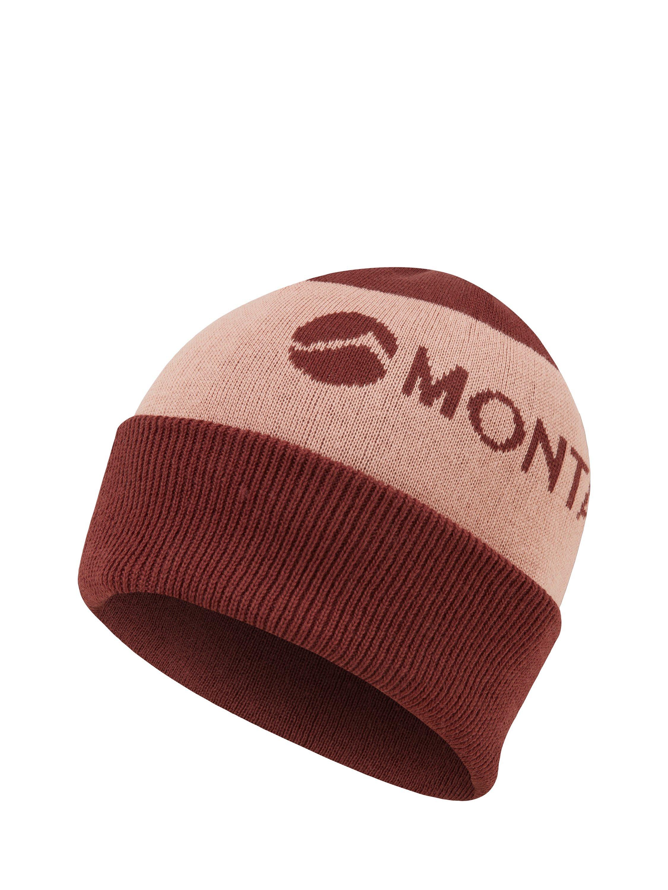 Product image 1 of 2, which shows Montane Logo Cuffed Merino Wool Blend Beanie, Sumac, One Size