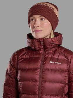 Montane Logo Cuffed Merino Wool Blend Beanie - view 2, Sumac