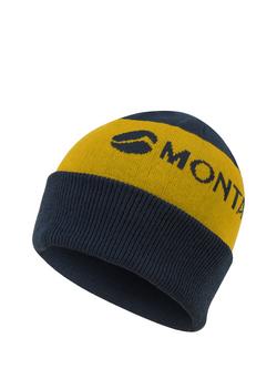 Montane Logo Cuffed Merino Wool Blend Beanie, Eclipse Blue