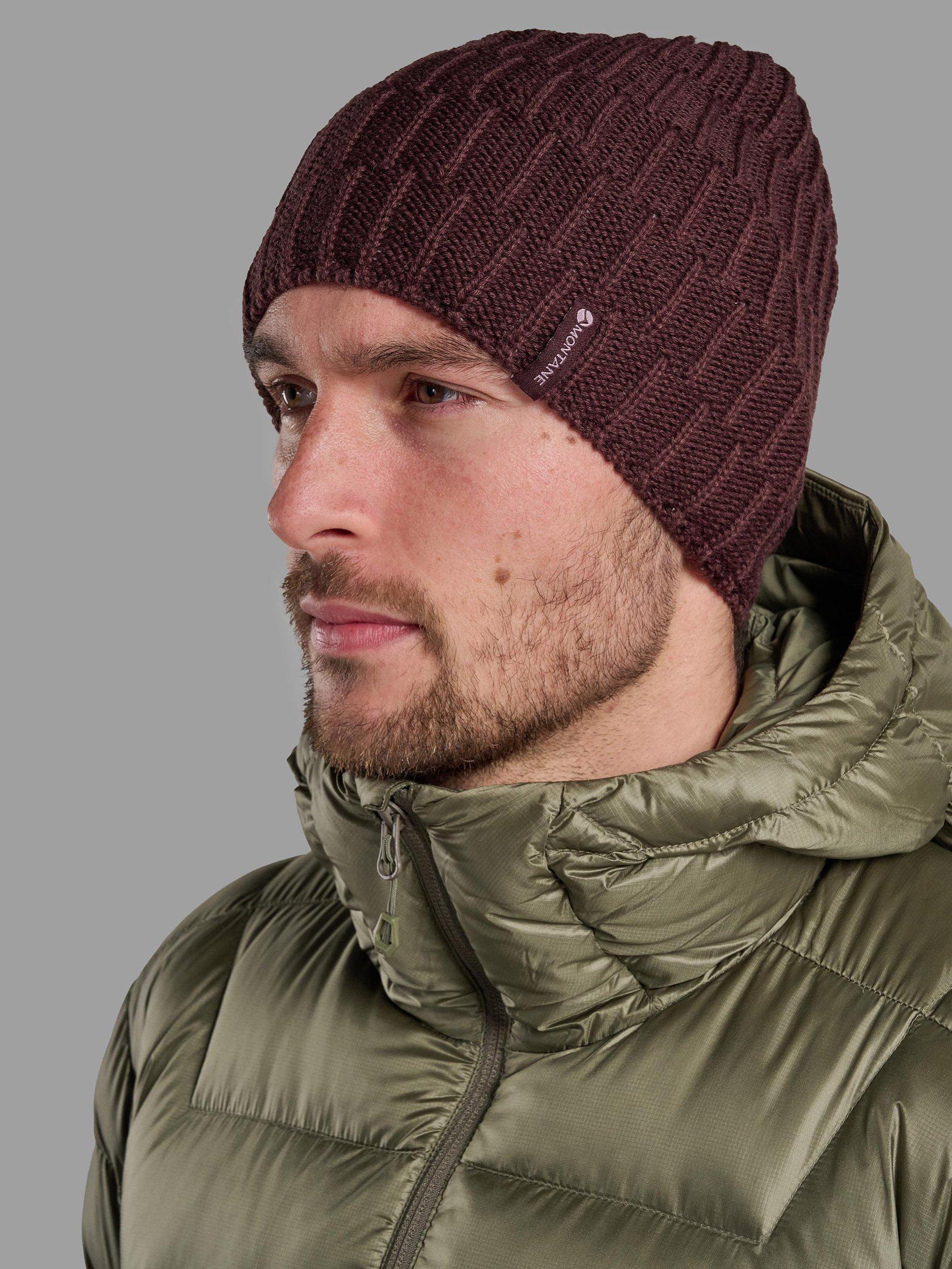 Product image 2 of 3, which shows Montane Windjammer Halo Beanie, Dark Garnet, One Size