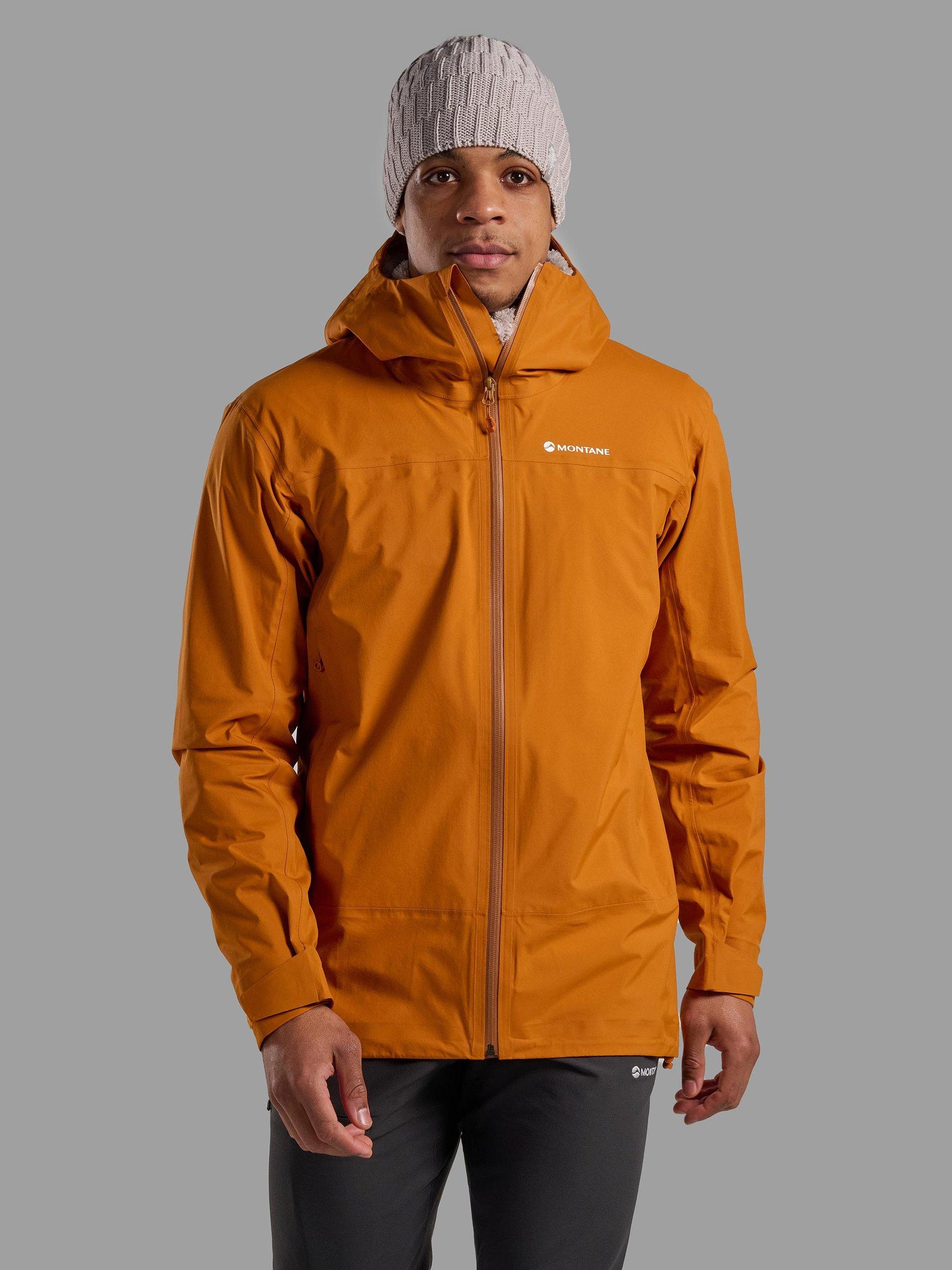 Product image 1 of 11, which shows Montane Men's Cetus Waterproof Jacket, Amber, S
