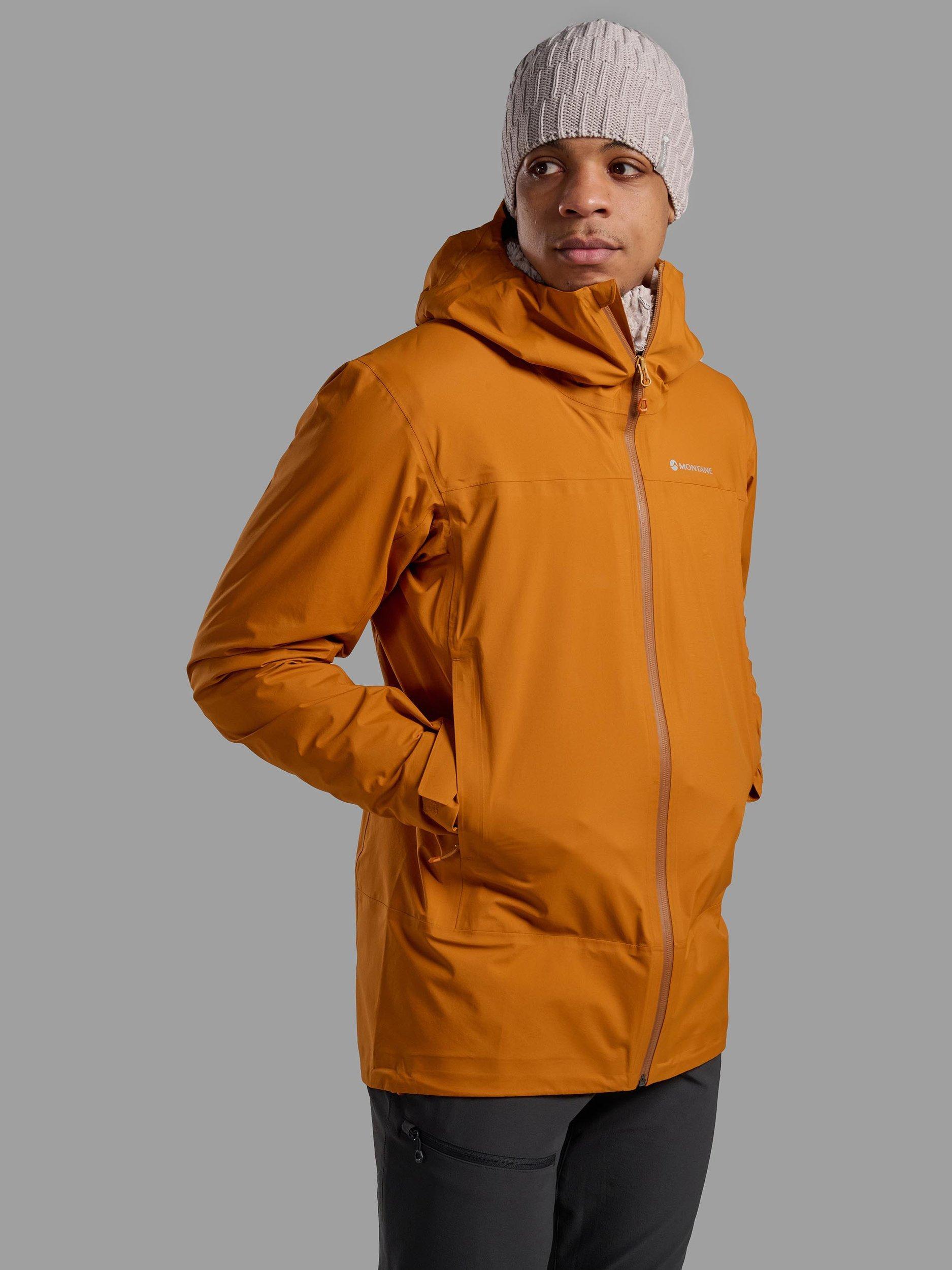 Product image 8 of 11, which shows Montane Men's Cetus Waterproof Jacket, Amber, S