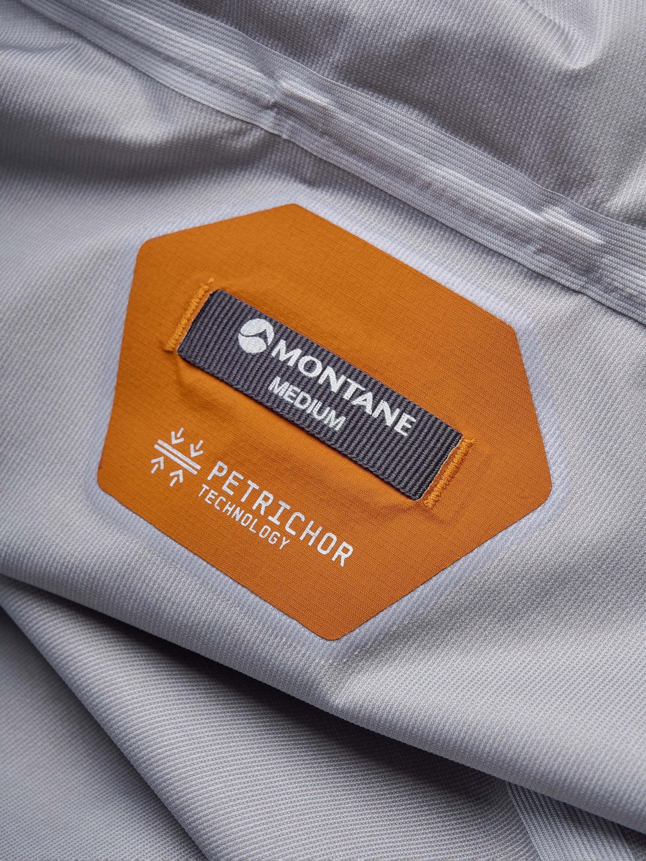 Product image 10 of 11, which shows Montane Men's Cetus Waterproof Jacket, Amber, S