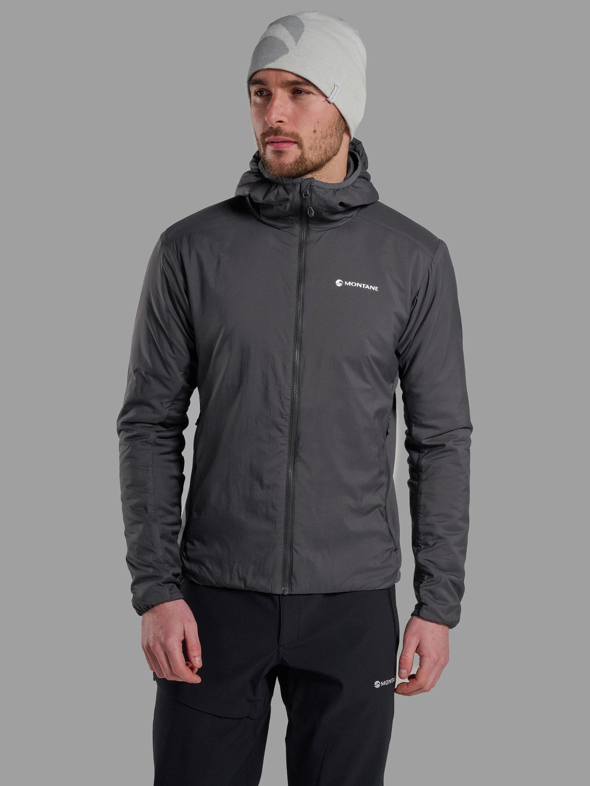Product image 1 of 7, which shows Montane Sirocco Hooded Jacket, Midnight Grey, S