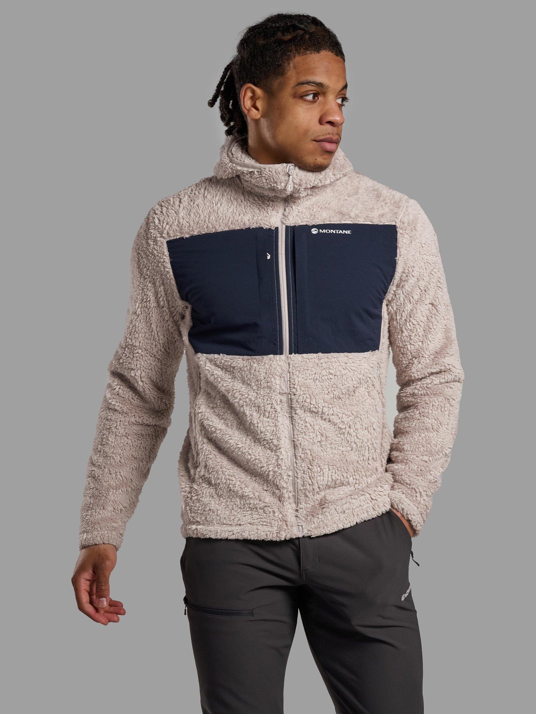 Product image 1 of 11, which shows Montane Caldus XT Fleece Hooded Jacket, Oyster, S
