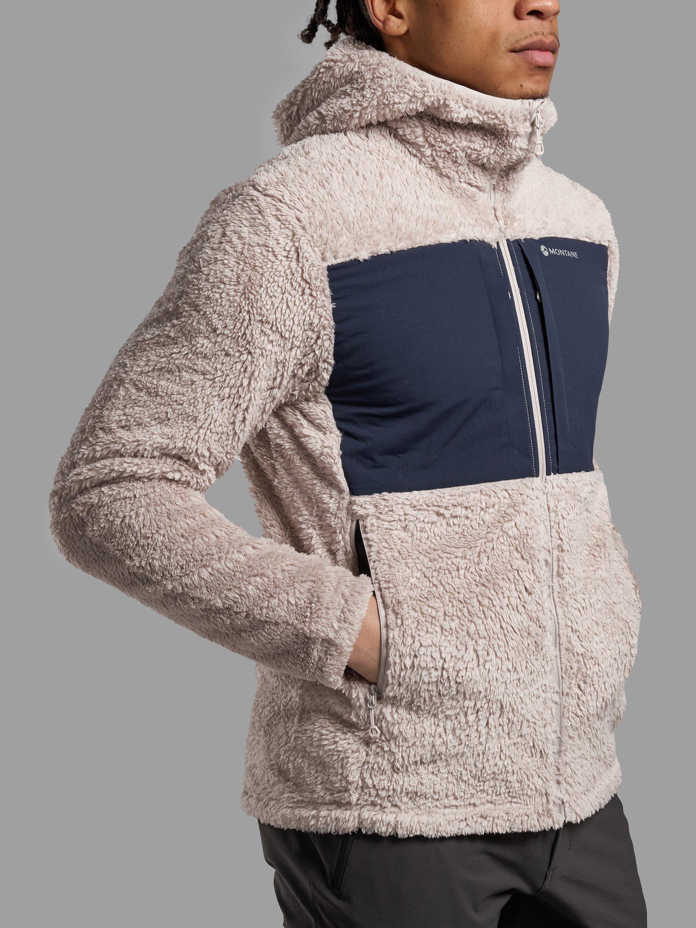 Product image 6 of 11, which shows Montane Caldus XT Fleece Hooded Jacket, Oyster, S