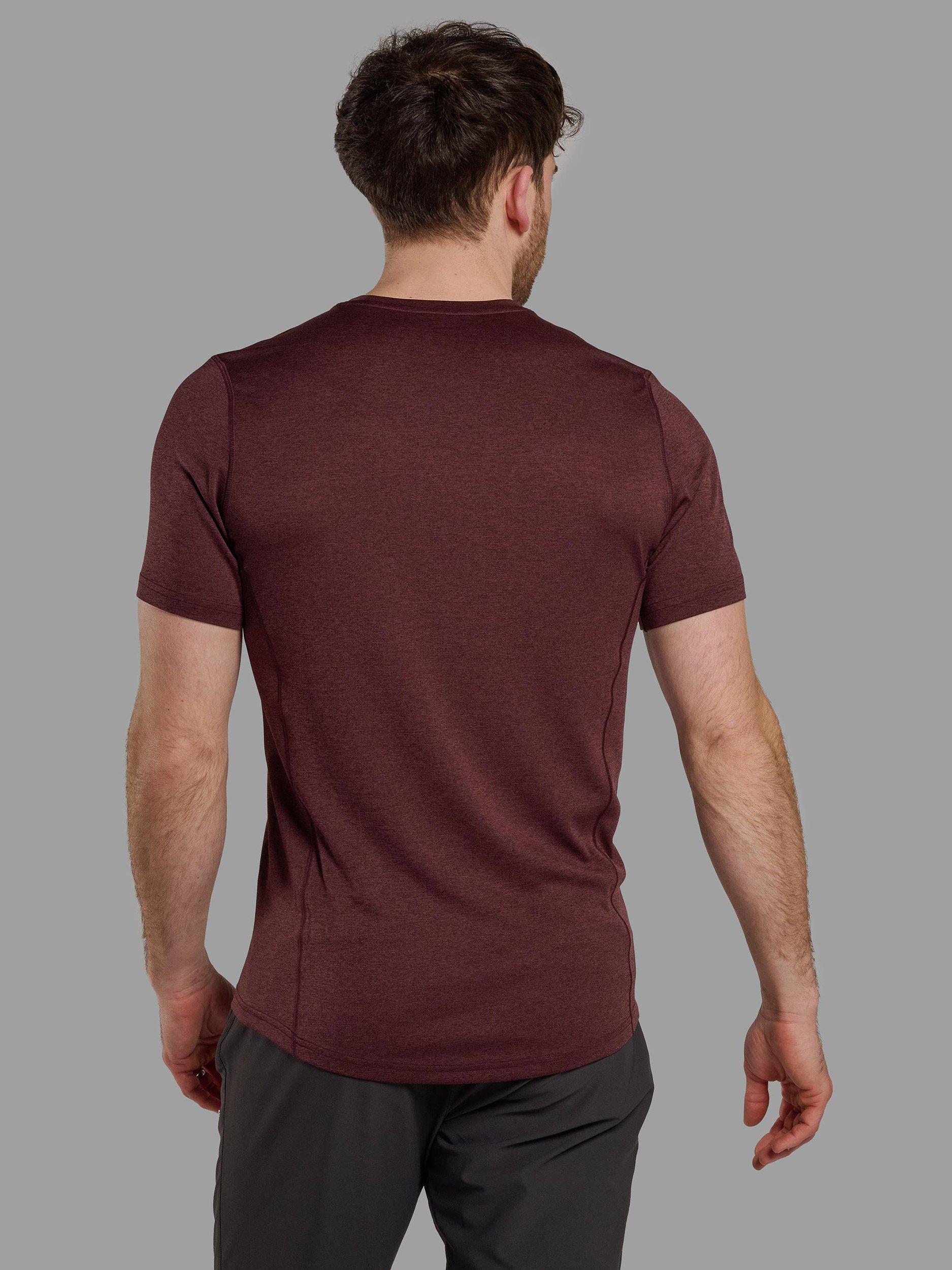 Product image 2 of 3, which shows Montane Dart Short Sleeve T-Shirt, Dark Garnet, XS