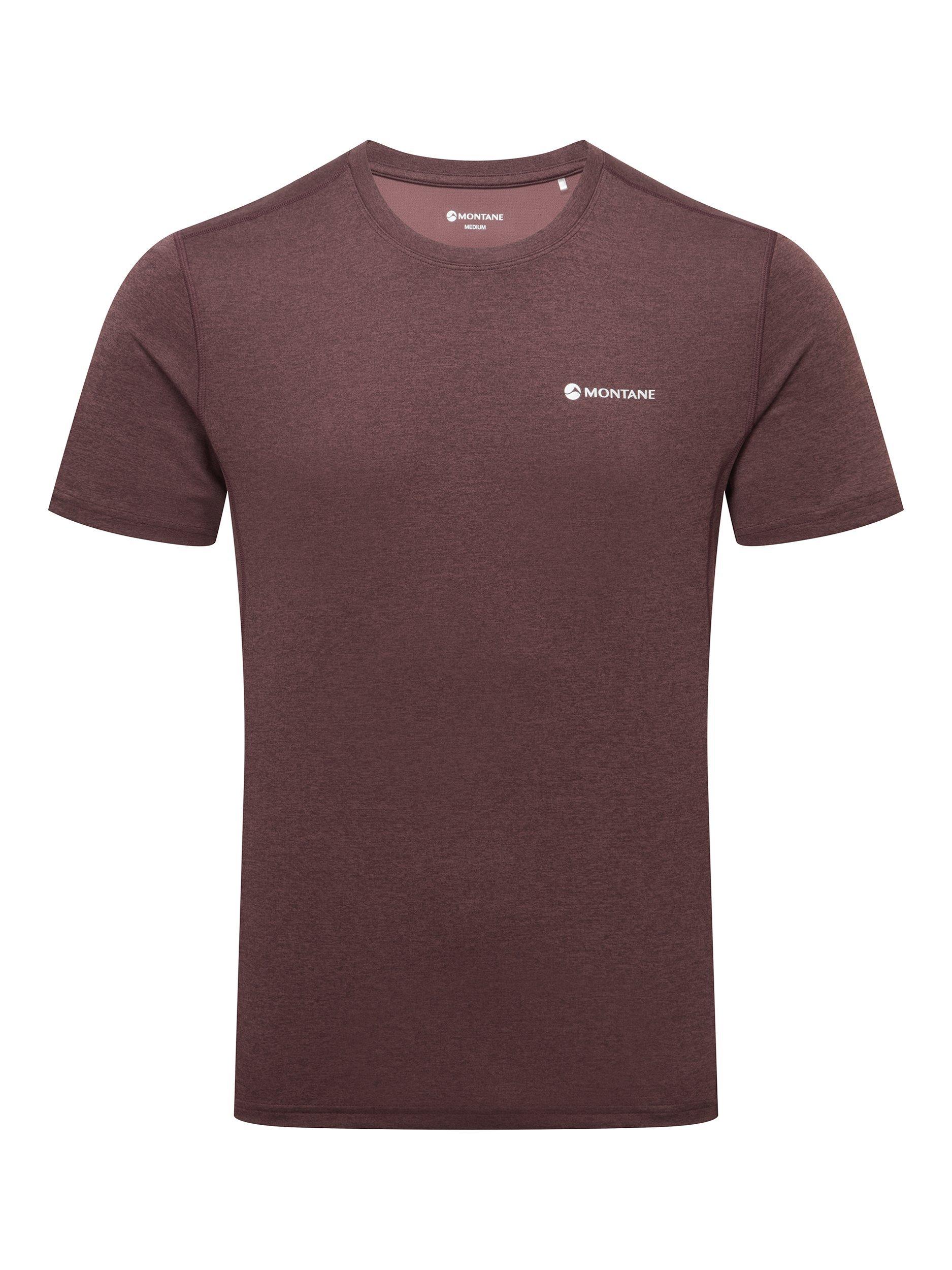 Product image 3 of 3, which shows Montane Dart Short Sleeve T-Shirt, Dark Garnet, XS