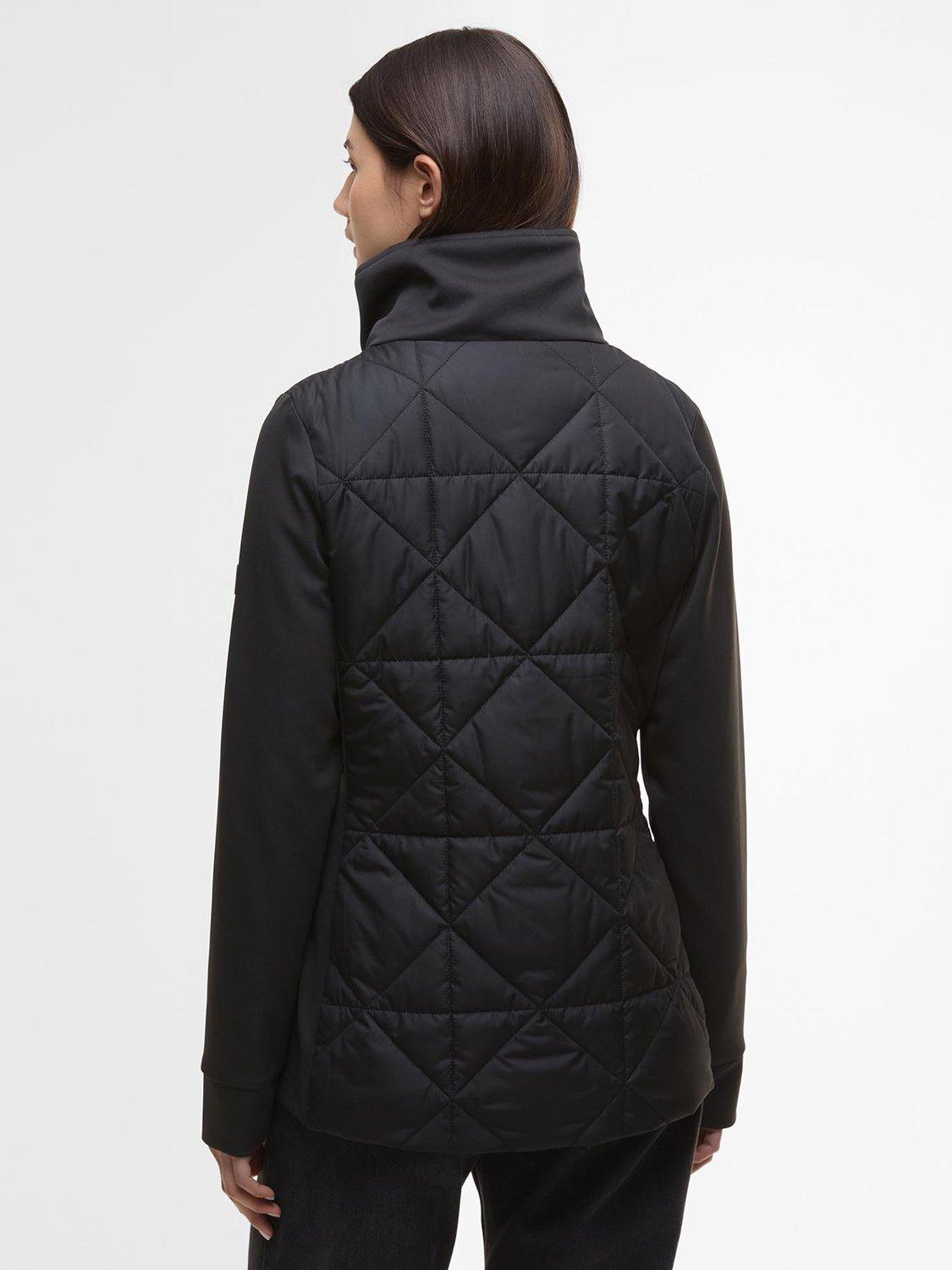 Product image 2 of 7, which shows Barbour International Kya Quilted Sweatshirt, Black, 10