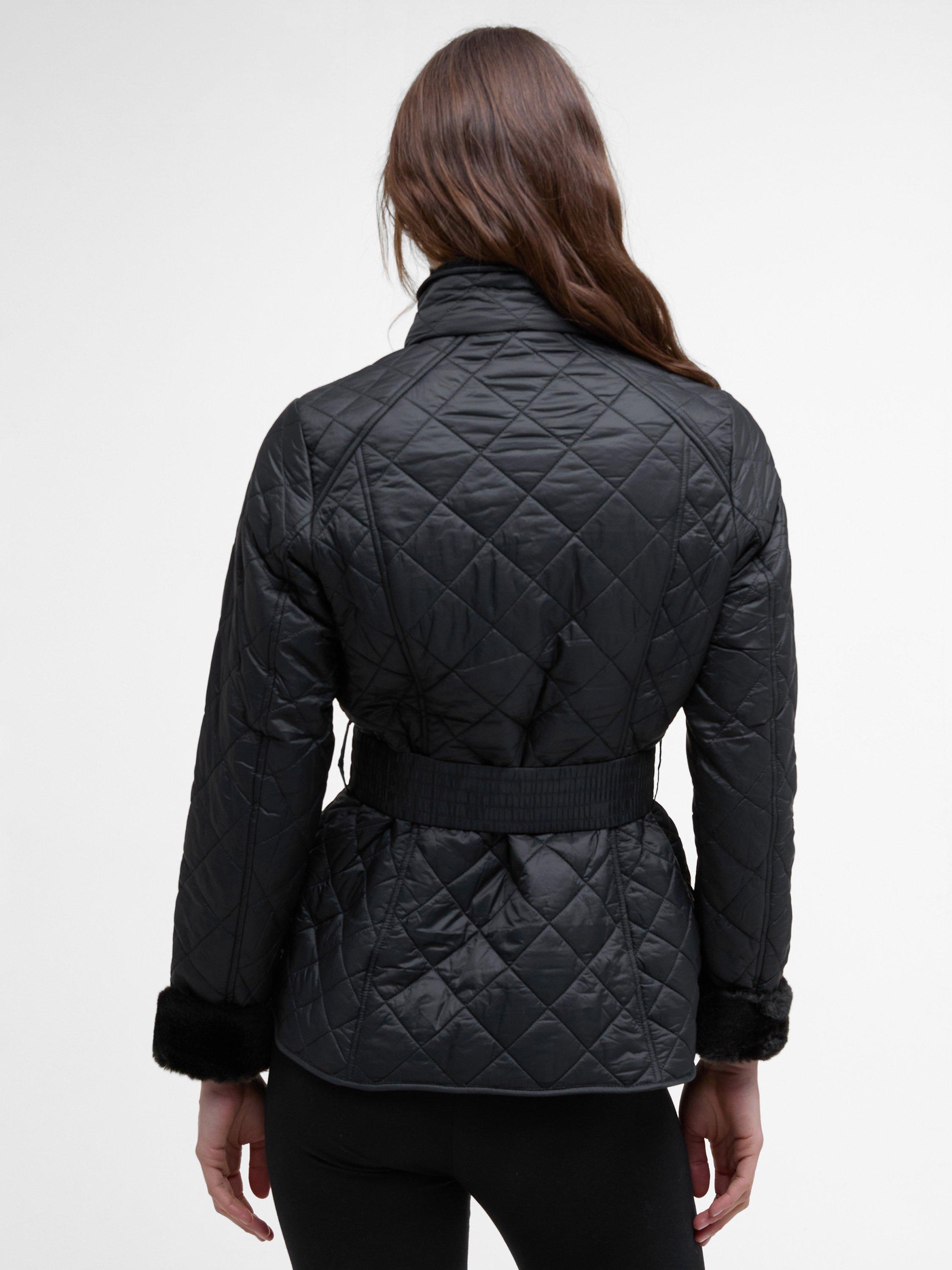 Product image 2 of 9, which shows Barbour International Modern Polarquilt Jacket, Black/Black, 10