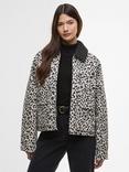 Barbour International Warlock Animal Print Jacket, Jasmine
