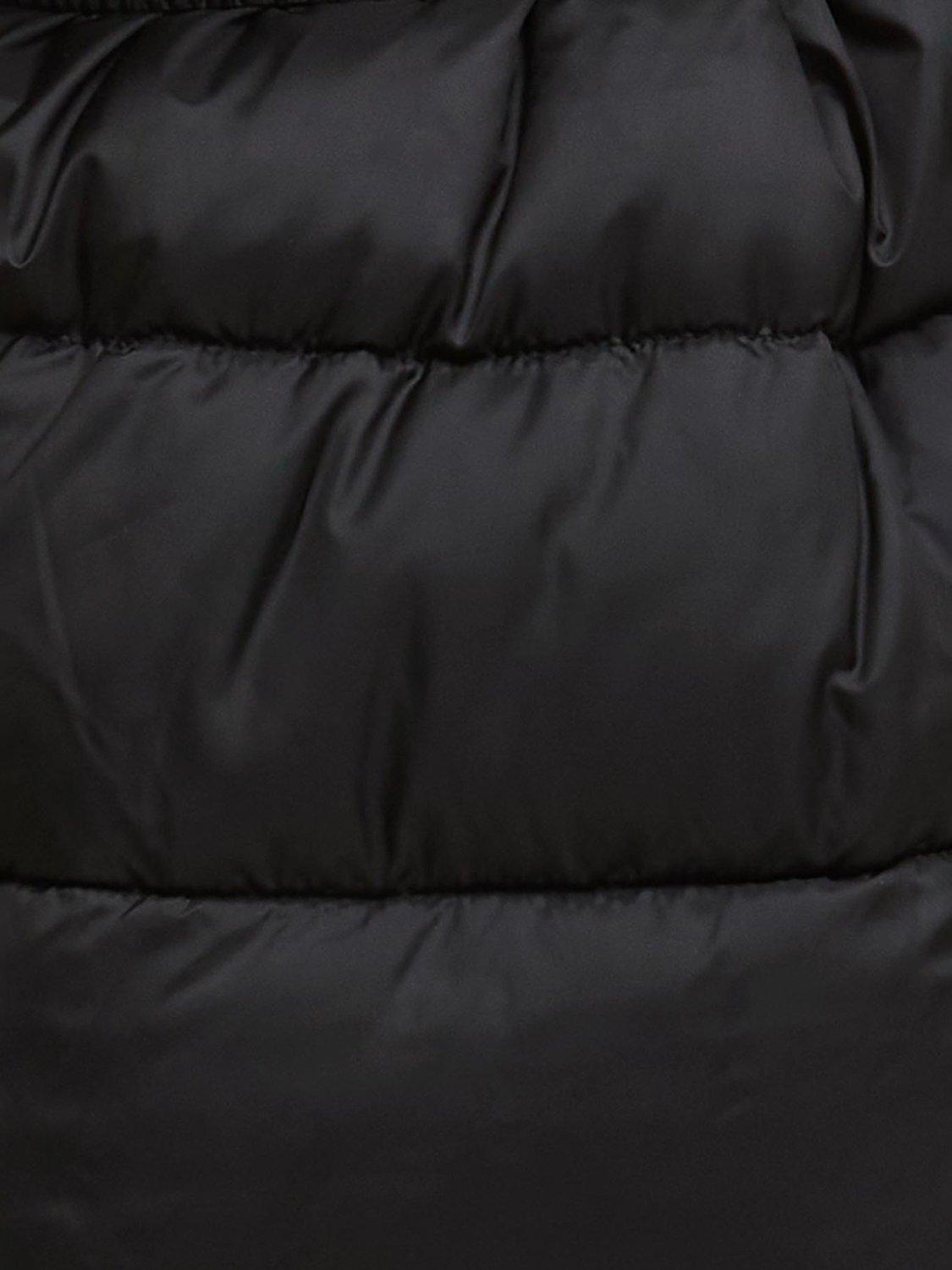 Product image 7 of 7, which shows Barbour International Track Line Puffer Jacket, Black/Jasmine, 8