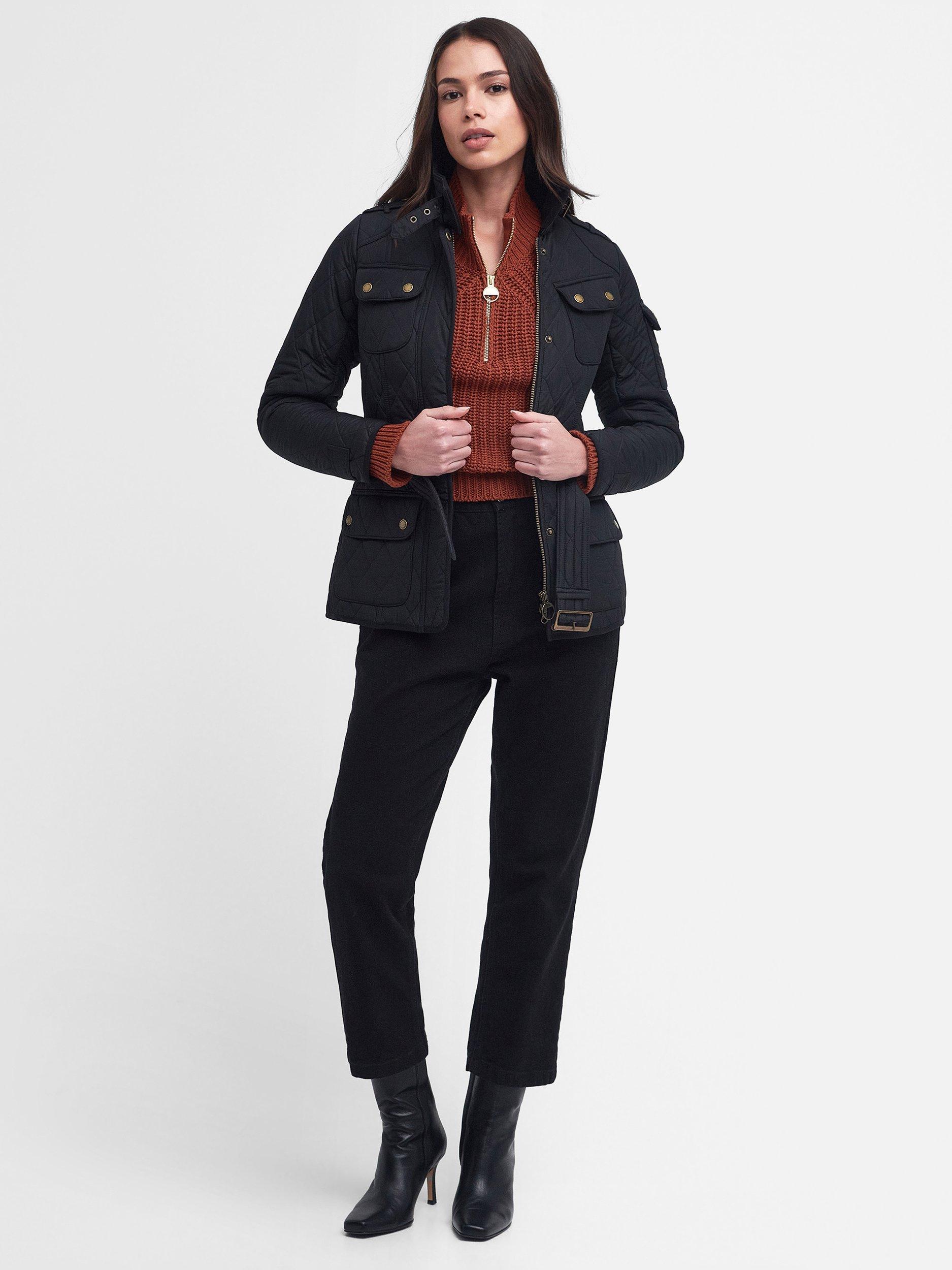 Product image 3 of 11, which shows Barbour International Tourer Polarquilt Jacket, Black, 18