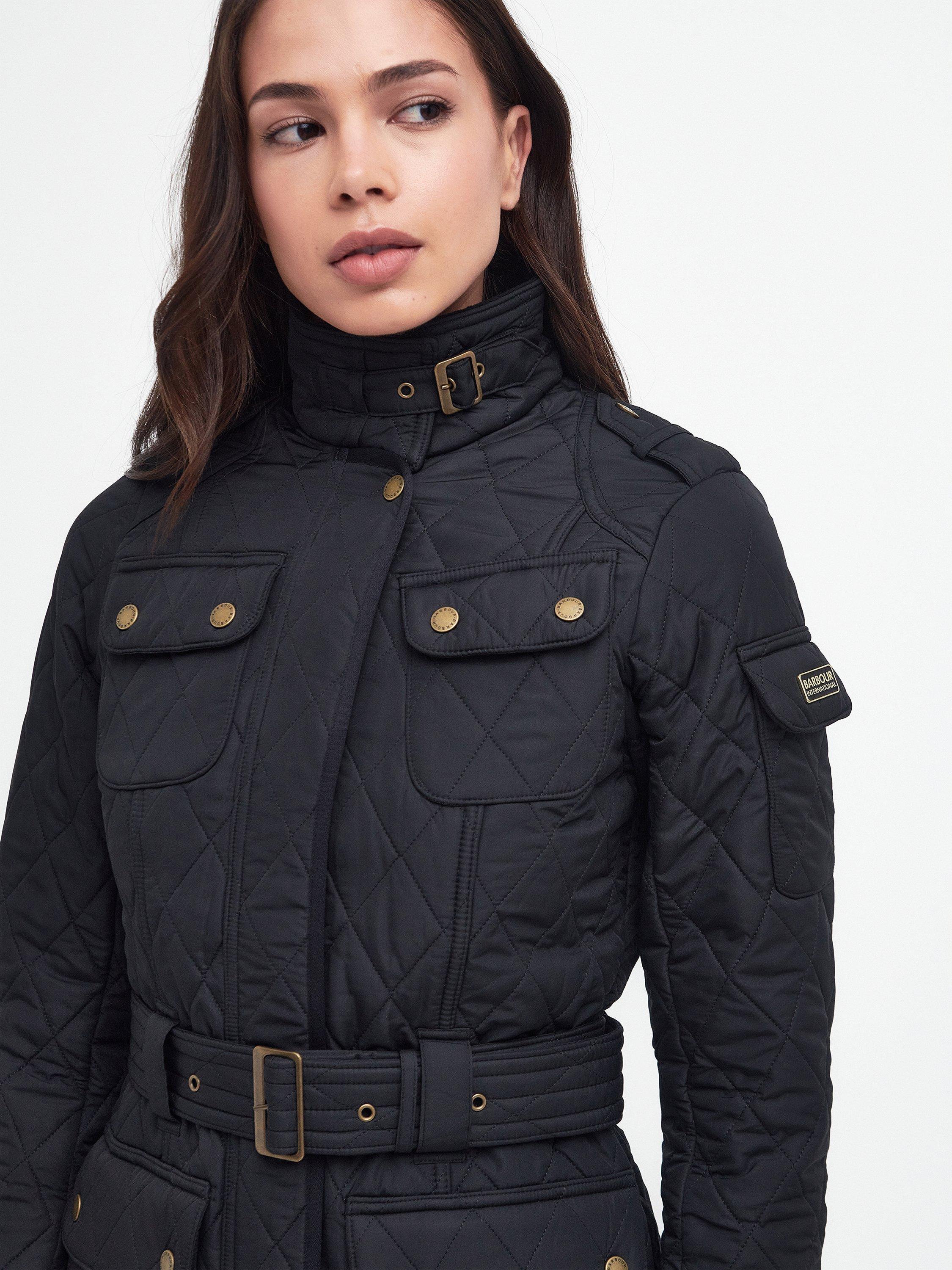 Product image 5 of 11, which shows Barbour International Tourer Polarquilt Jacket, Black, 18