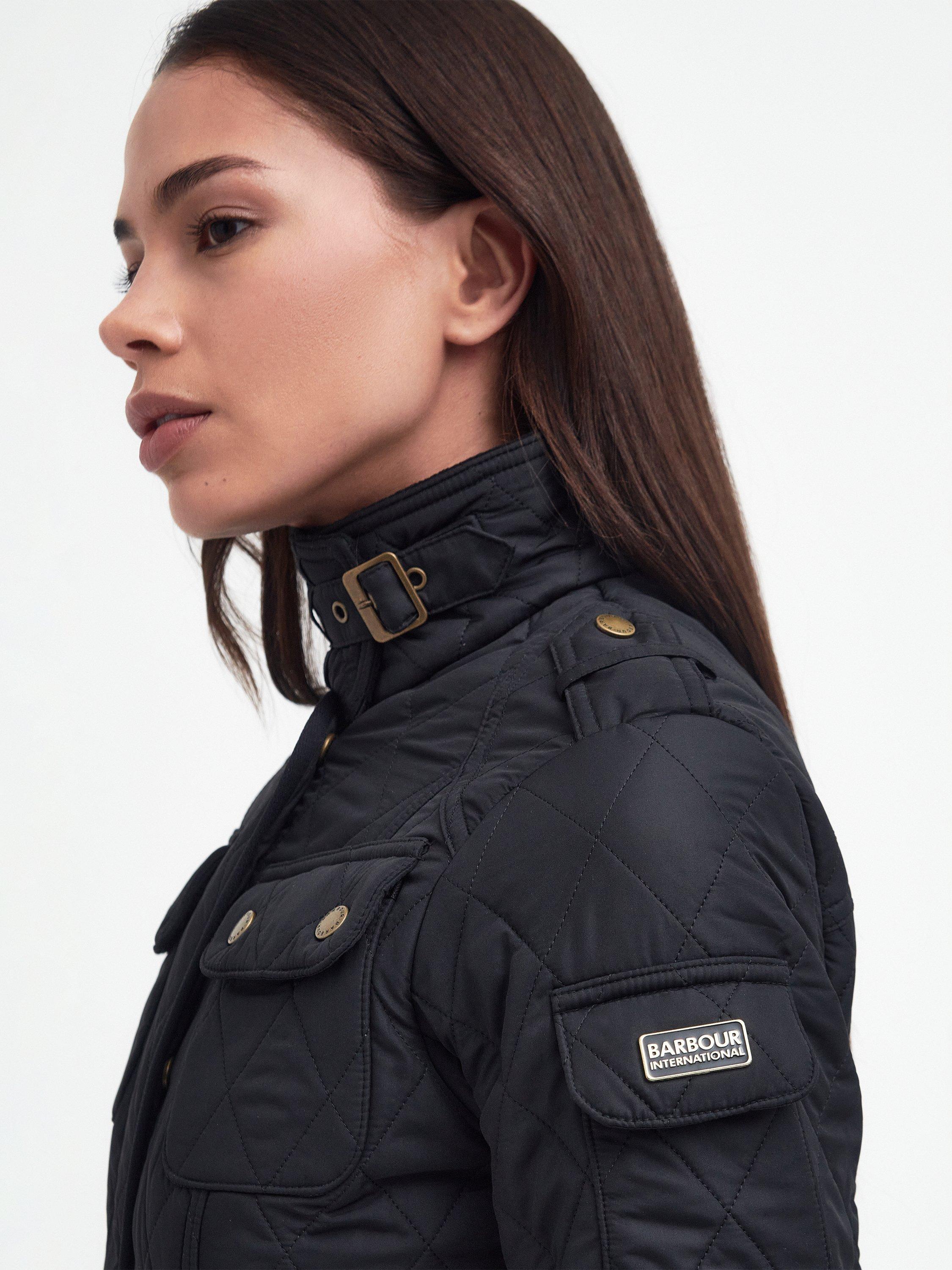 Product image 9 of 11, which shows Barbour International Tourer Polarquilt Jacket, Black, 18