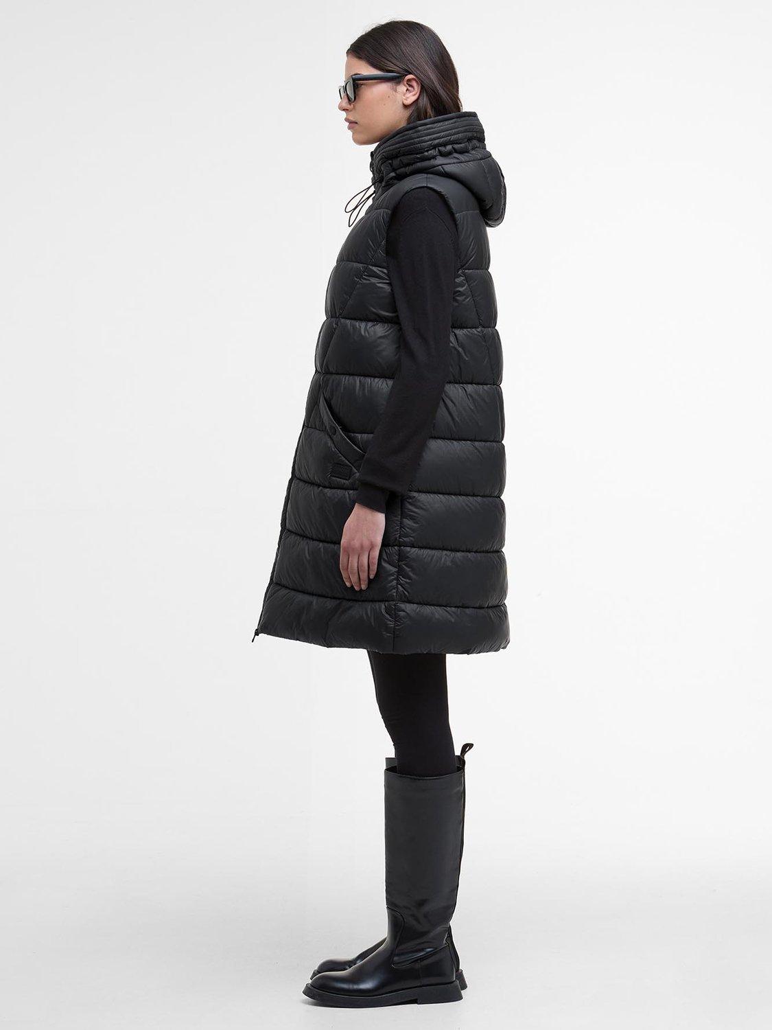 Product image 3 of 7, which shows Barbour International Cecilla Quilted Gilet, Black, 8