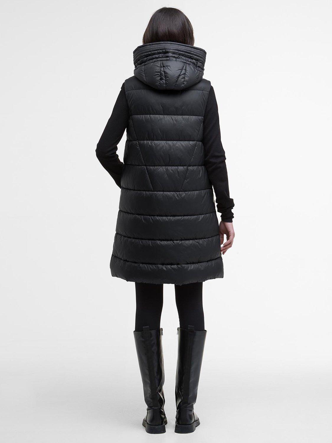 Product image 4 of 7, which shows Barbour International Cecilla Quilted Gilet, Black, 8