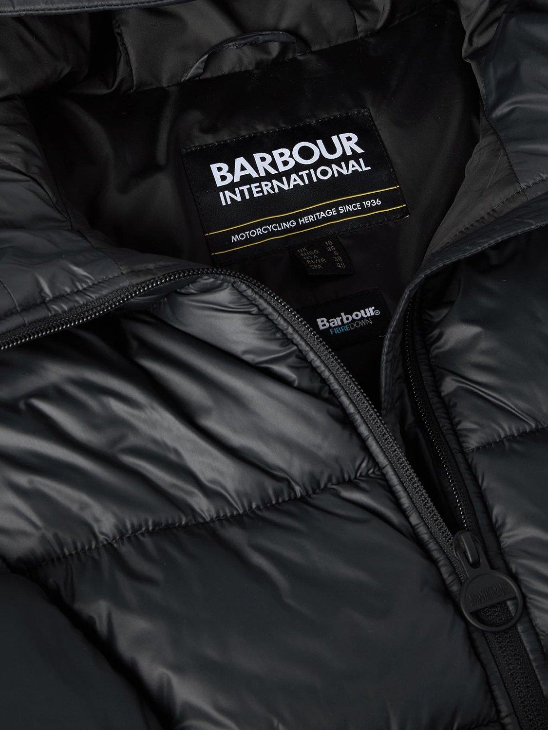 Product image 7 of 7, which shows Barbour International Cecilla Quilted Gilet, Black, 8