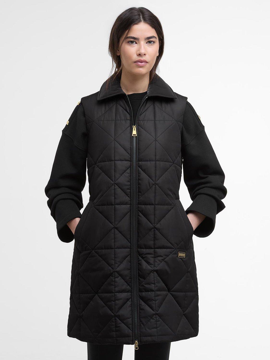 Product image 1 of 7, which shows Barbour International Reno Quilted Gilet, Black, 8