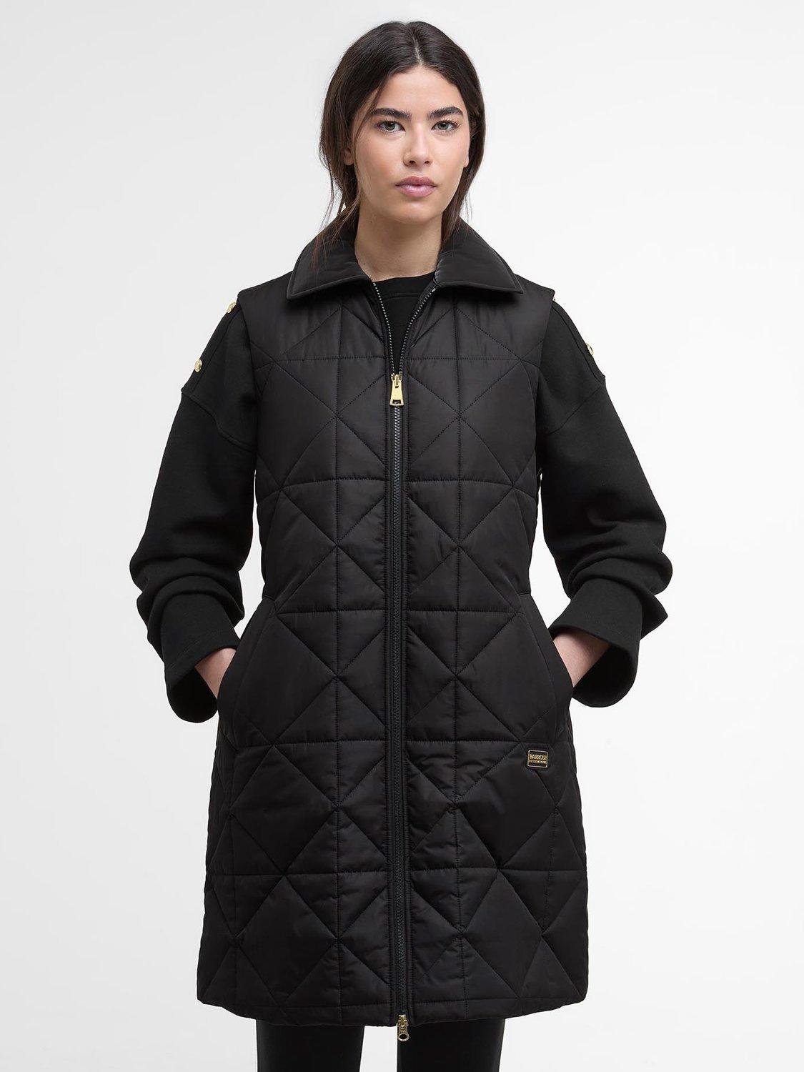 Product image 2 of 7, which shows Barbour International Reno Quilted Gilet, Black, 8