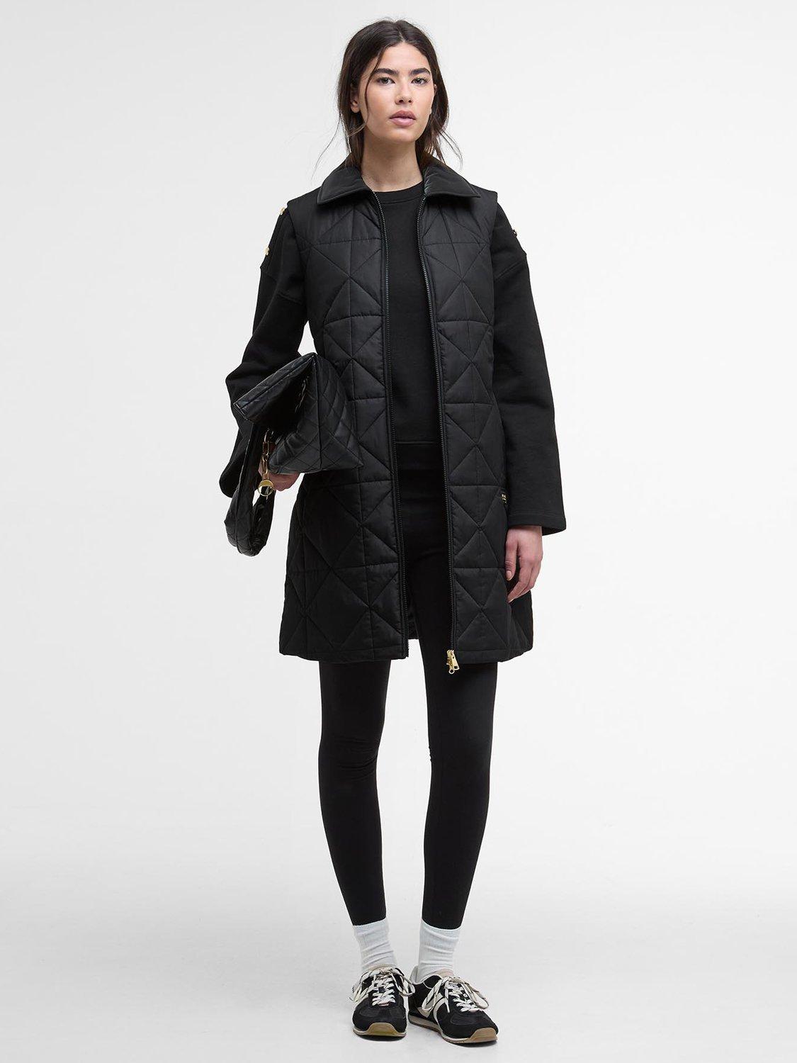 Product image 3 of 7, which shows Barbour International Reno Quilted Gilet, Black, 8