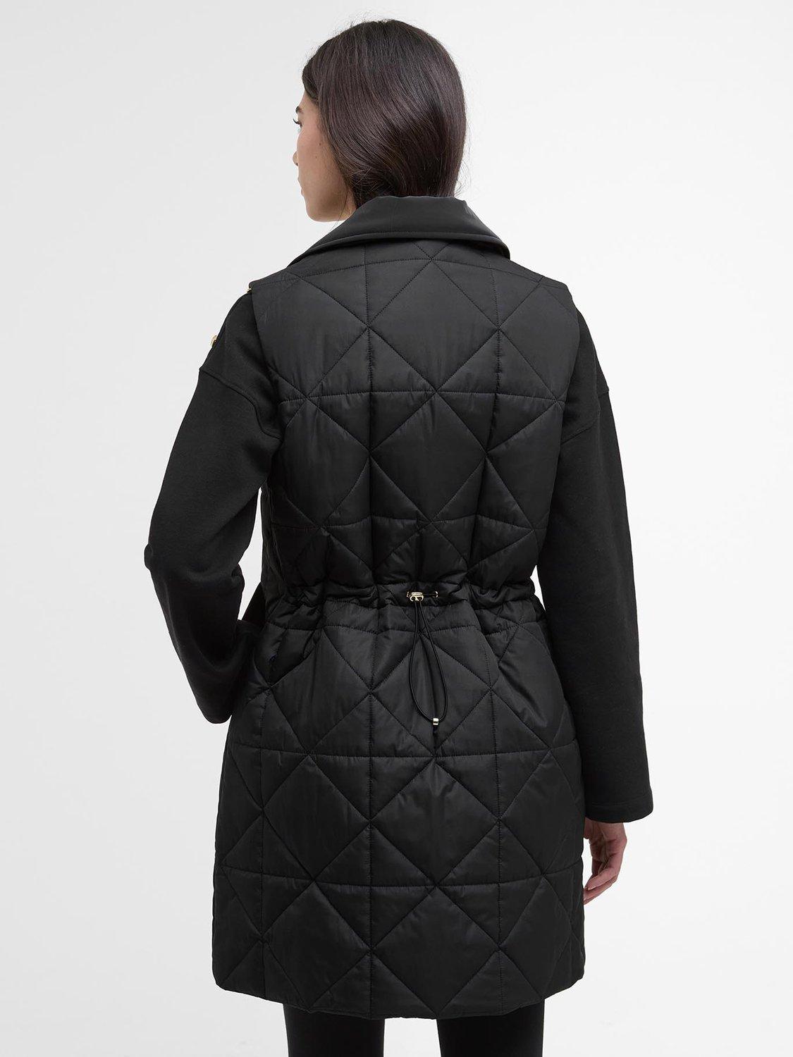 Product image 4 of 7, which shows Barbour International Reno Quilted Gilet, Black, 8