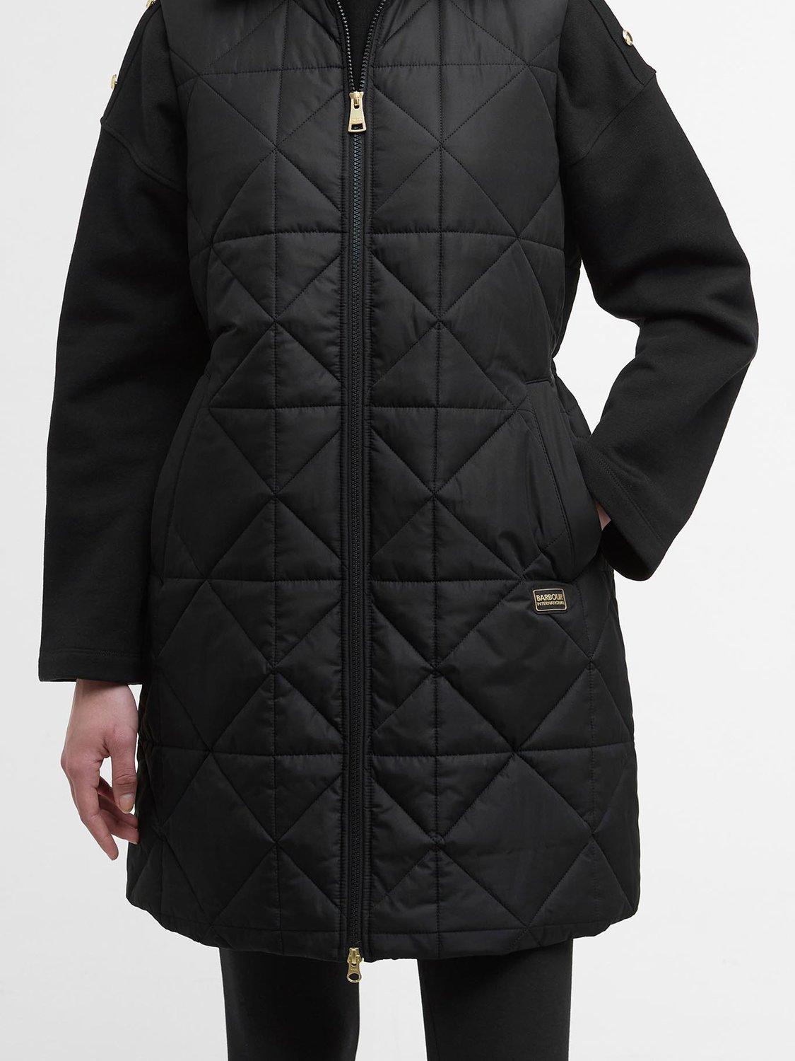 Product image 5 of 7, which shows Barbour International Reno Quilted Gilet, Black, 8