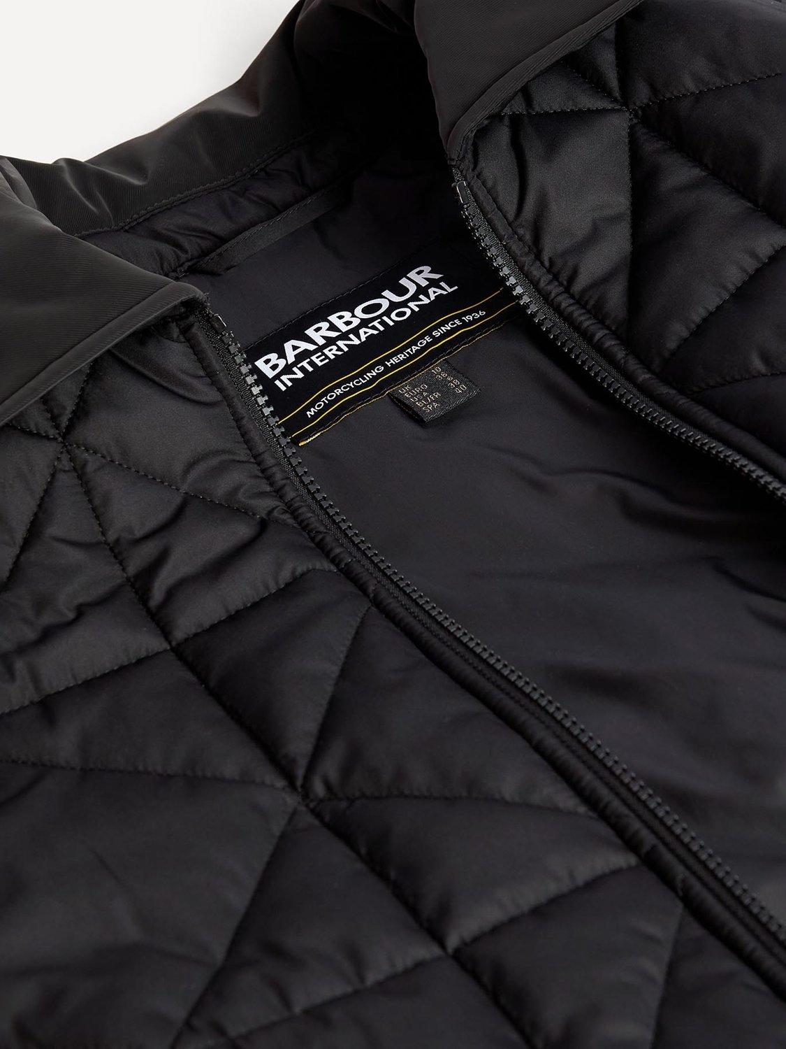 Product image 7 of 7, which shows Barbour International Reno Quilted Gilet, Black, 8